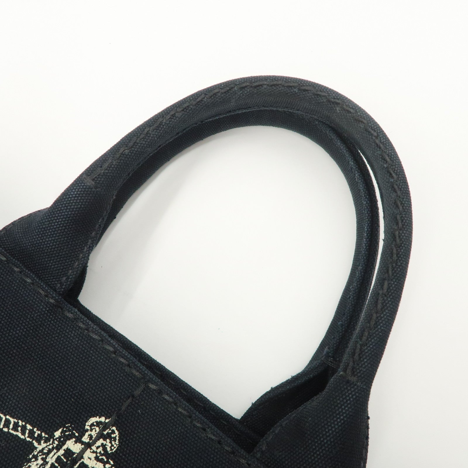 PRADA Logo Canapa Mini Canvas 2Way Bag Hand Bag Shoulder Bag 1BG439