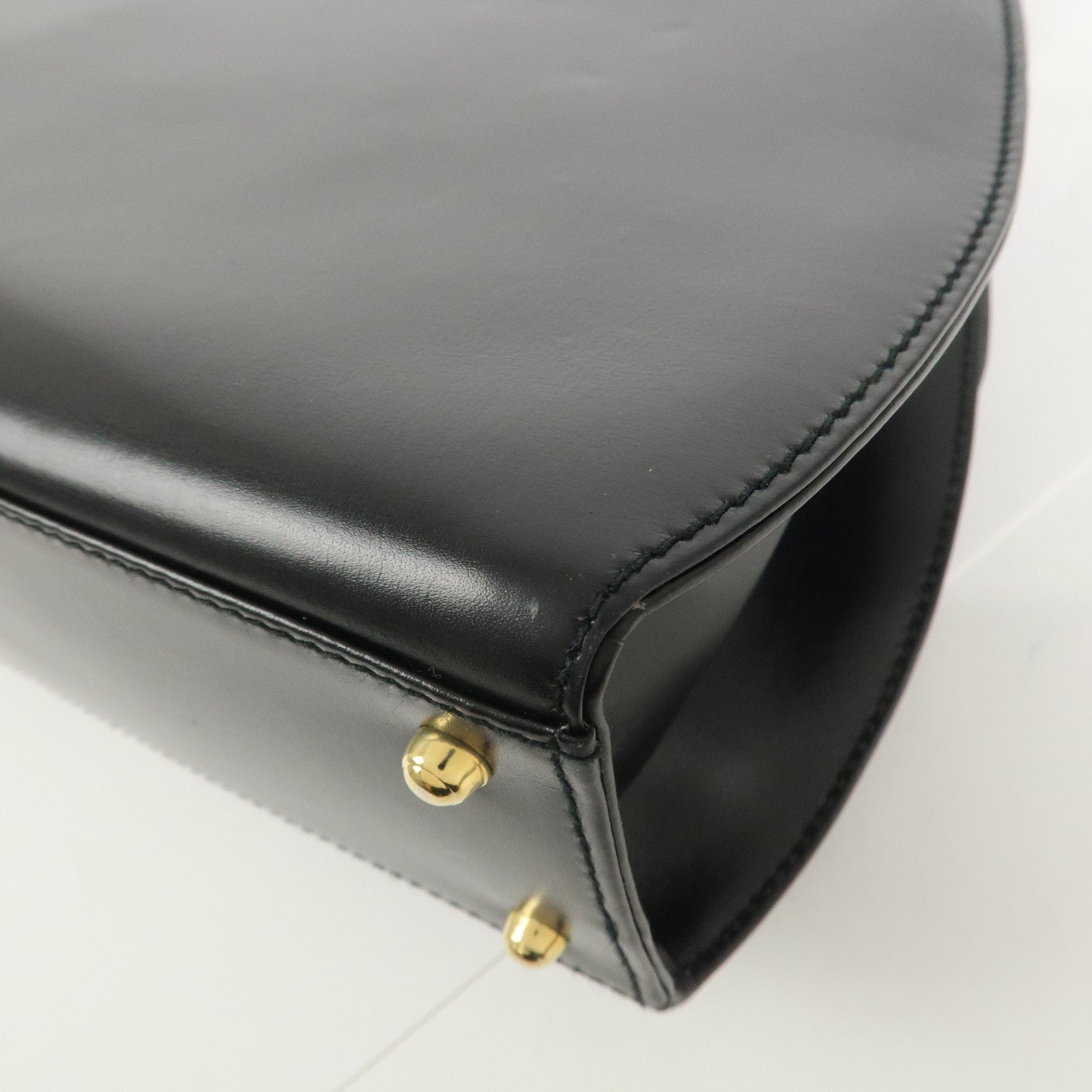 GUCCI Bamboo Leather 2Way Bag Hand Bag Shoulder Bag 000・46・0266