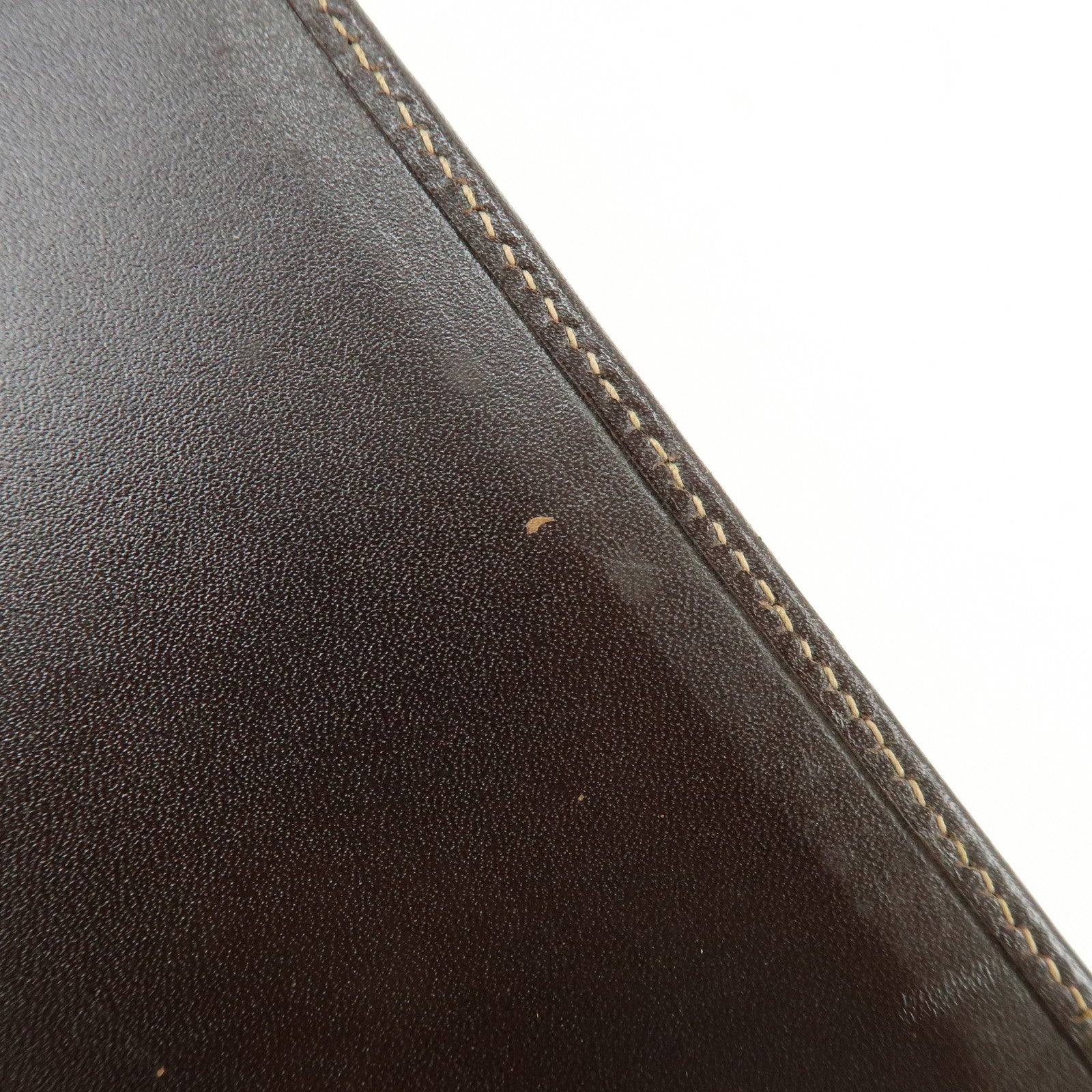 FENDI Zucca Canvas Leather Agenda Planner Cover Brown Black 30153