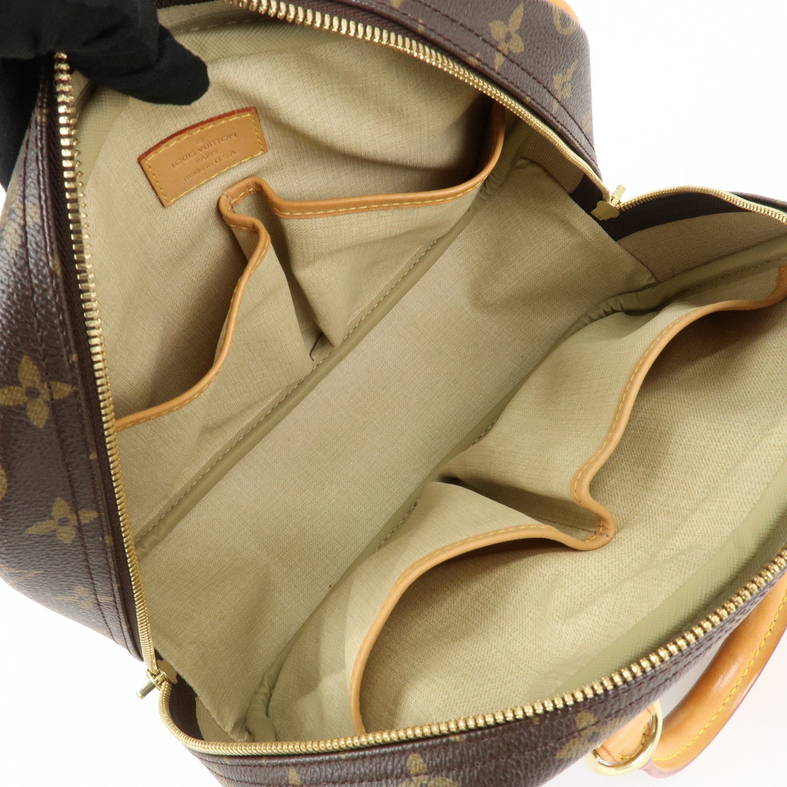 Louis Vuitton Monogram Trueville Hand Bag Brown M42228 Used