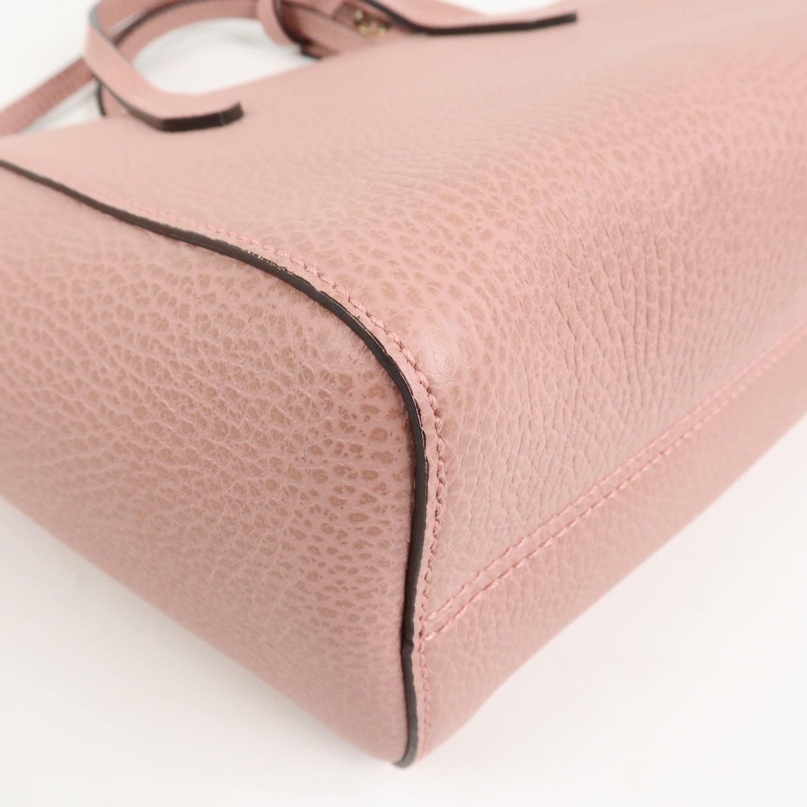 GUCCI Swing Mini GG Marmont 2Way Hand Bag Shoulder Bag Pink 368827