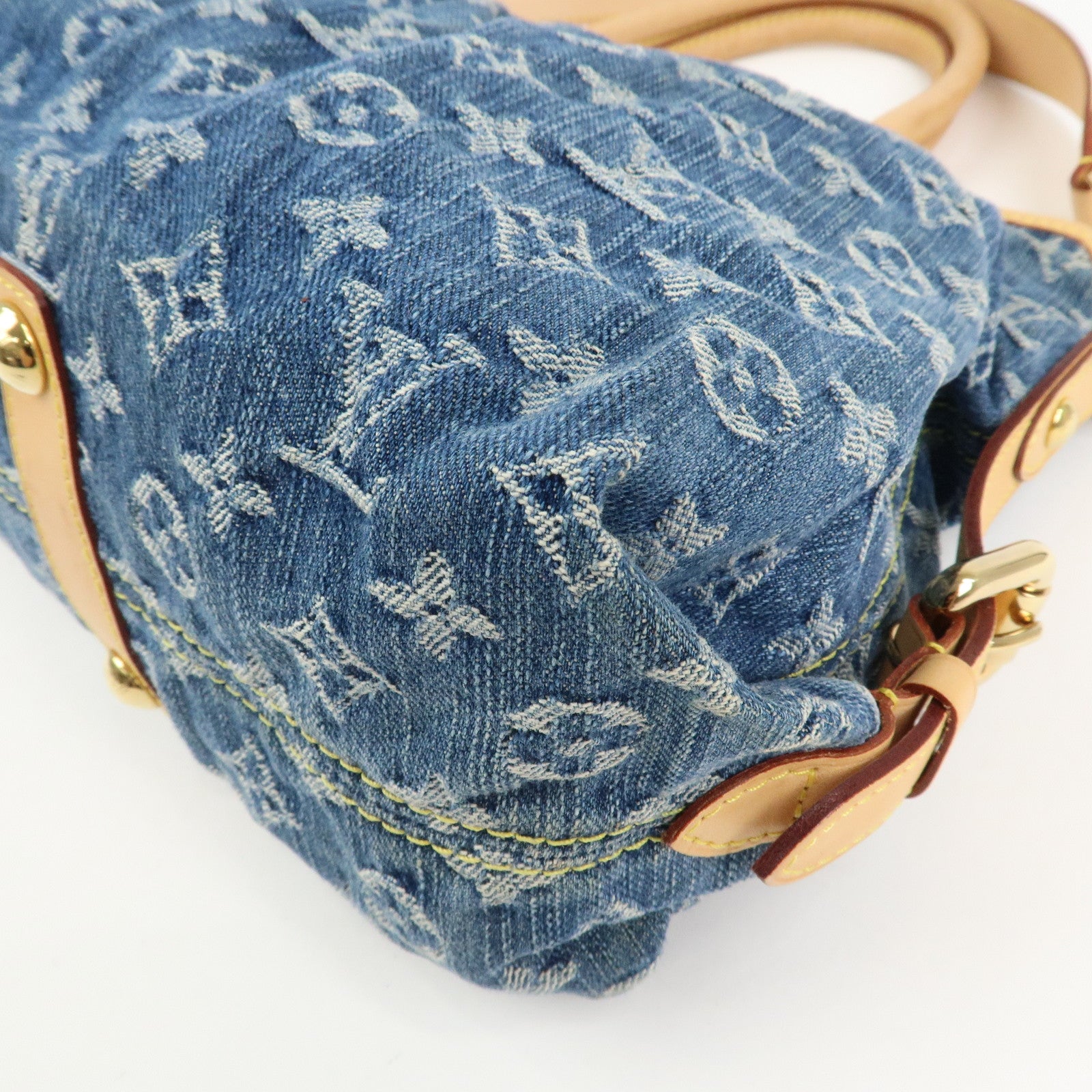 Louis Vuitton Monogram Denim Neo Cabby MM 2Way Bag Blue M95349