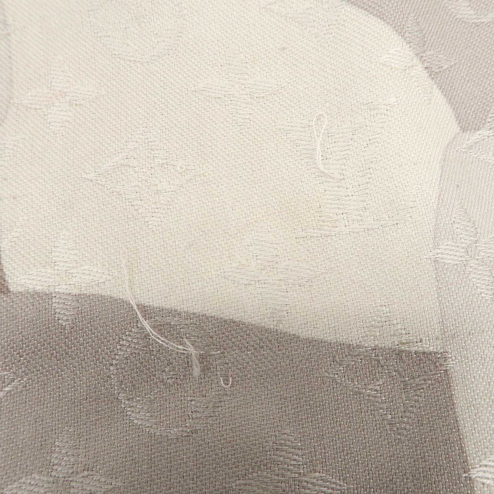 Louis Vuitton Monogram Silk Wool Shawl Scarf Camouflage Gray M75397