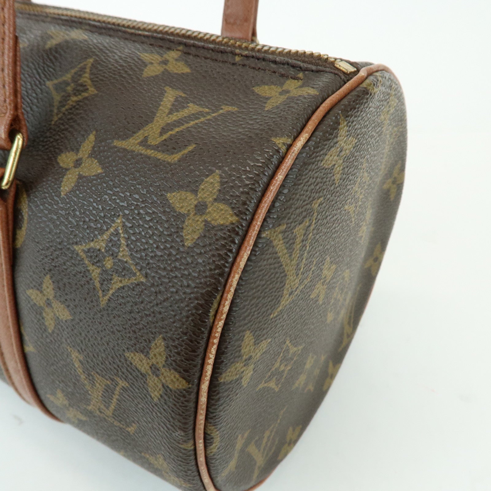 Louis Vuitton Monogram Papillon 30 Hand Bag Brown M51385