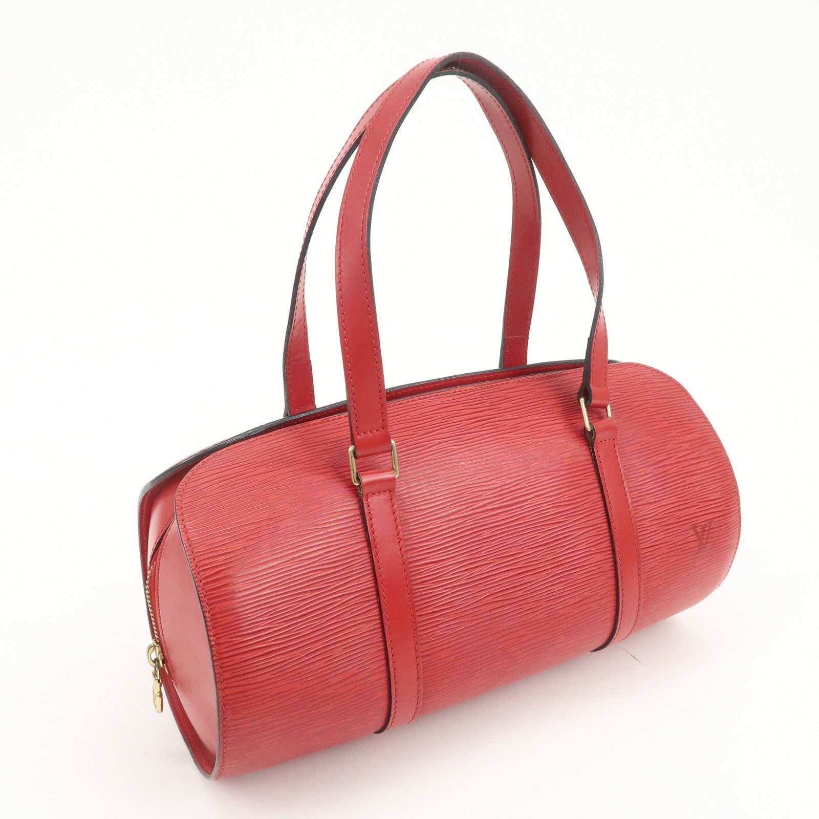 Louis Vuitton Epi Soufflot Hand Bag Castillian Red M52227