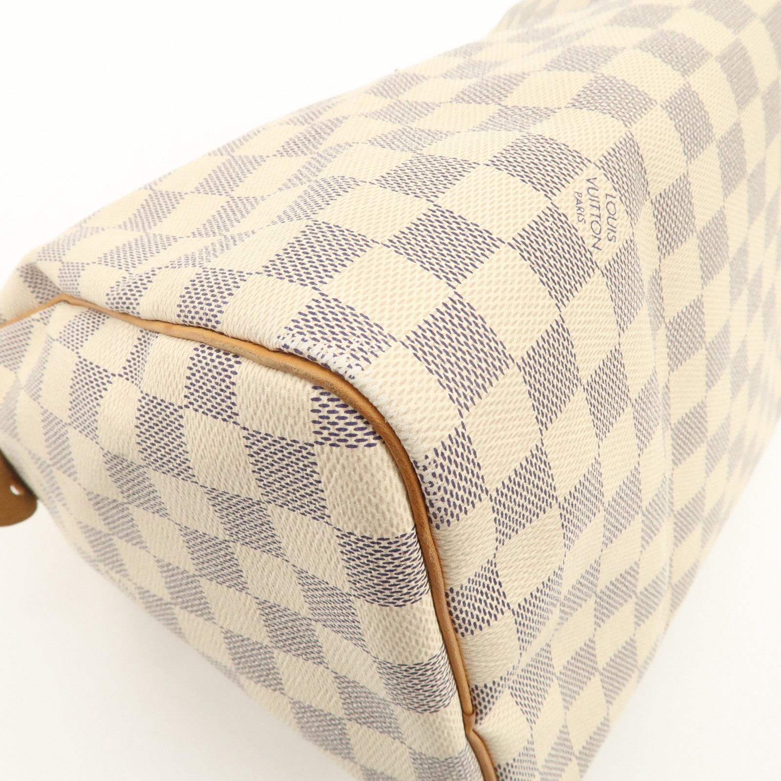 Louis Vuitton Damier Azur Speedy 30 Hand Bag Boston Bag N41533 Used