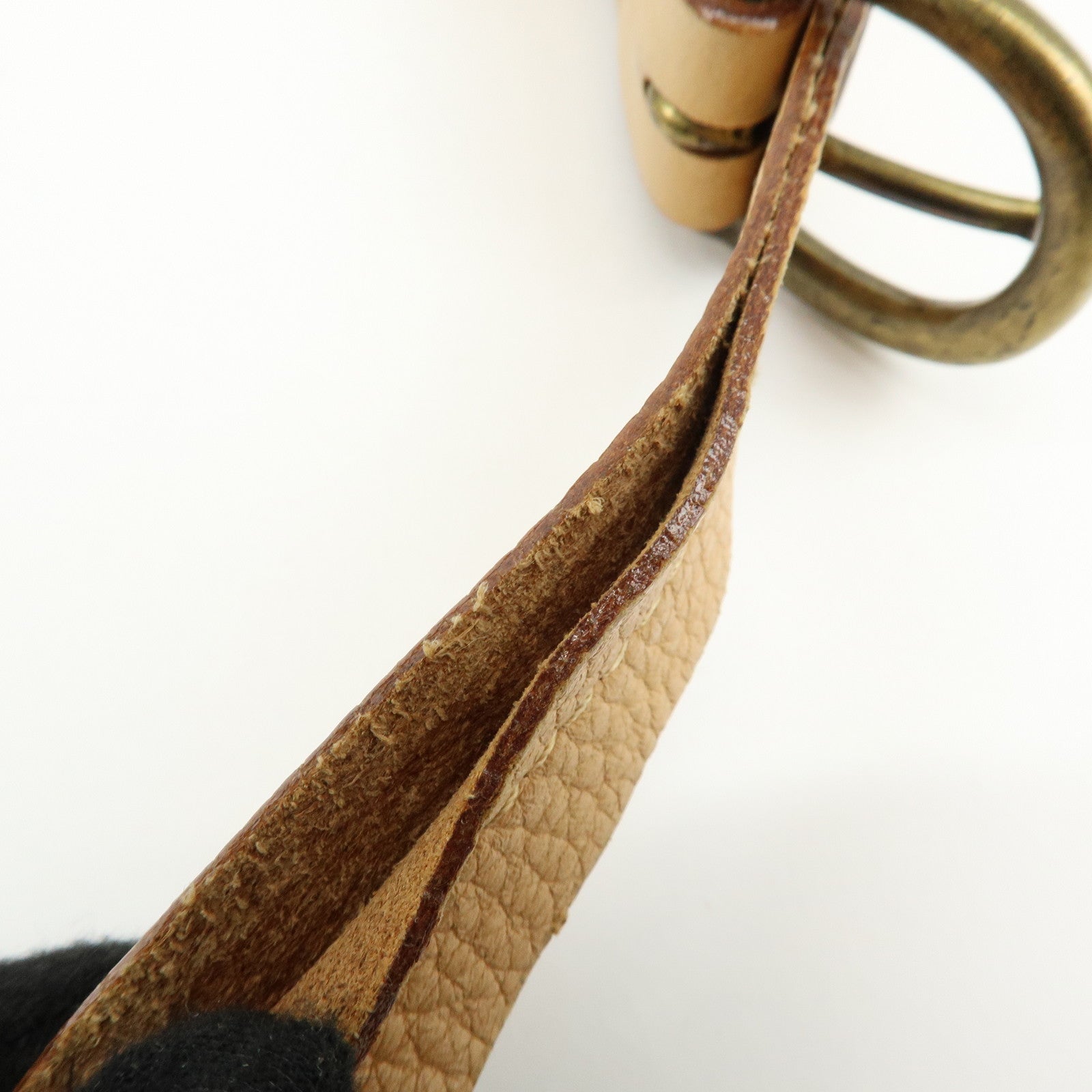 BURBERRY Blue Label Canvas Leather Shoulder Crossbody Bag Brown