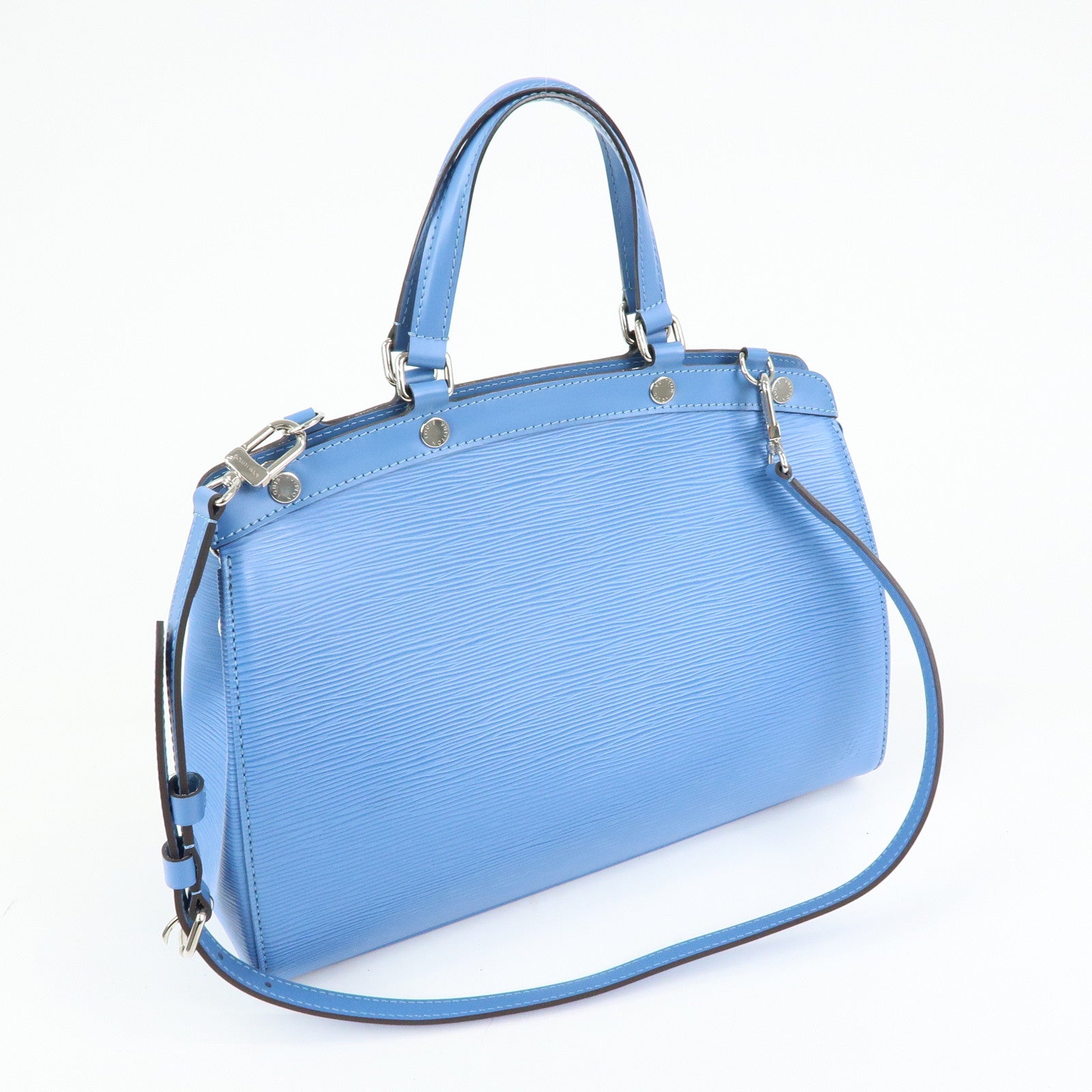 Louis Vuitton Epi Leather Brea MM 2Way Bag Hand Bag Blue