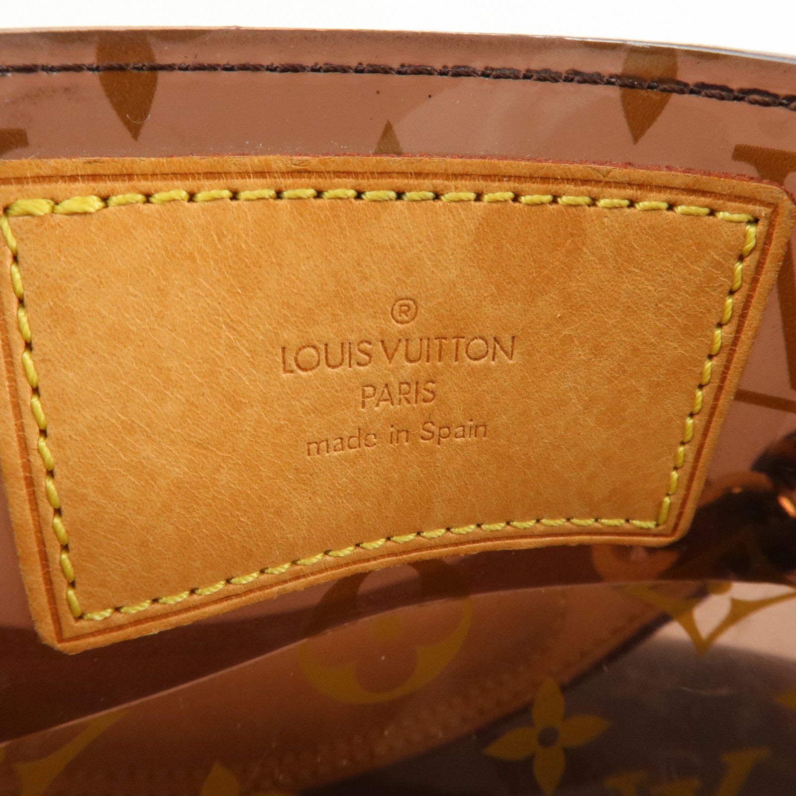 Louis Vuitton Monogram Vinyl Cabas Ambre PM Tote Bag Hand Bag M92502 Used
