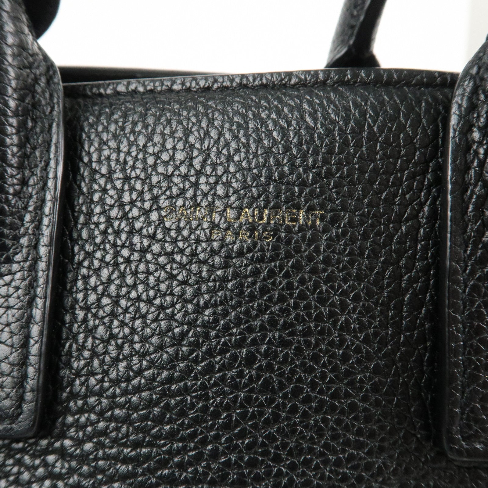 SAINT LAURENT PARIS Sac De Jour 2WAY Bag Hand Bag Black 717449