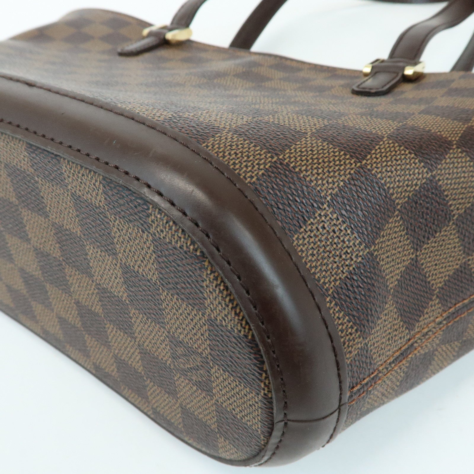 Louis Vuitton Damier Manosque PM Canvas Tote Bag Ebene N51121