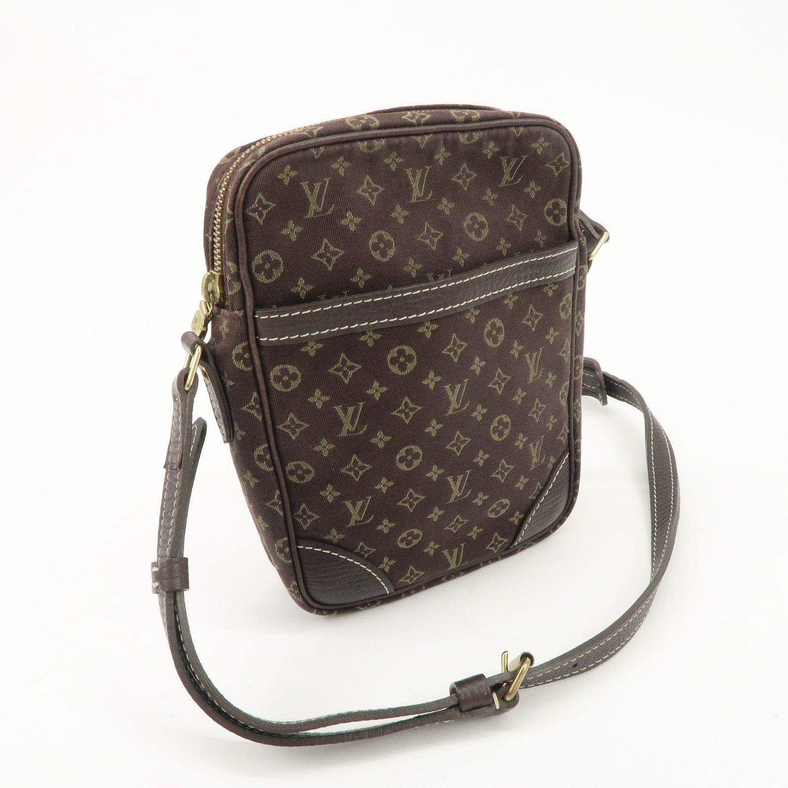 Louis Vuitton Monogram Mini Lin Danube Shoulder Bag Brown M95228