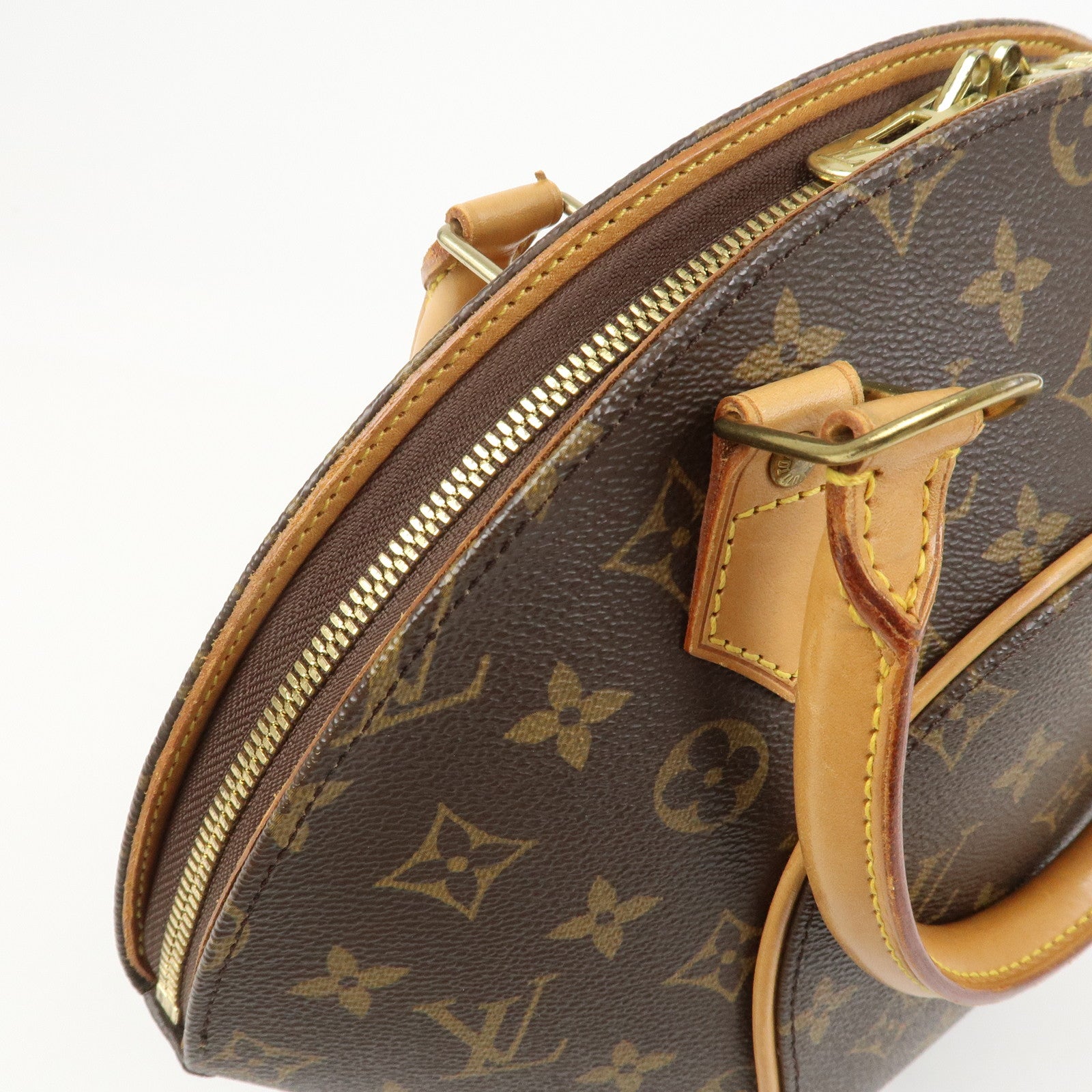 Louis Vuitton Monogram Ellipse PM Hand Bag Brown M51127