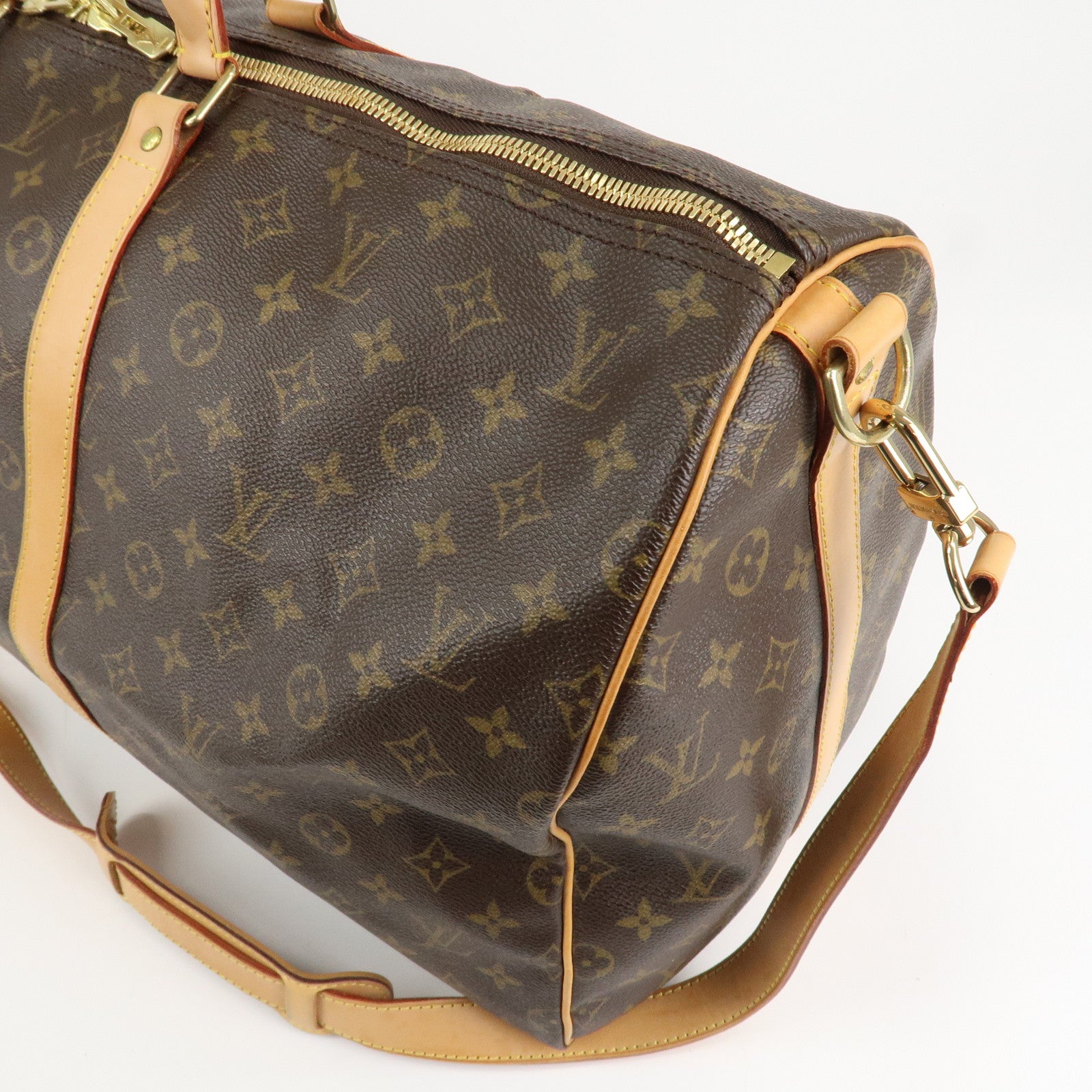 Louis Vuitton Monogram Keep All Bandouliere 55 Boston Bag M41414 Used