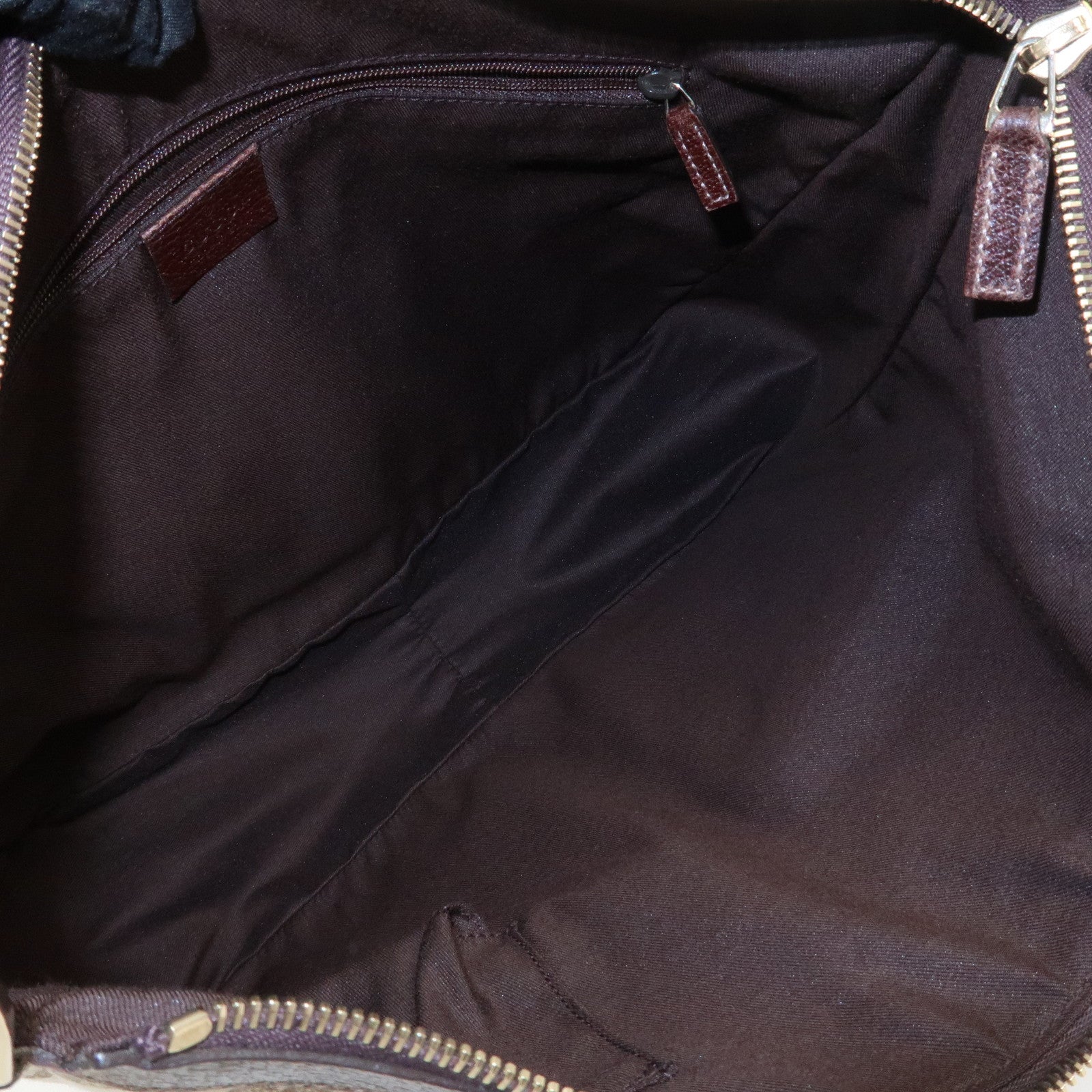 GUCCI Front Pocket Shoulder Bag Hand Bag Brown 153025