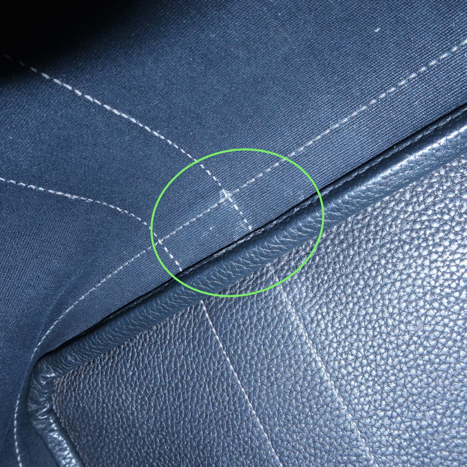 HERMES Negonda Leather Garden Party PM Tote Bag Hand Bag Black Used