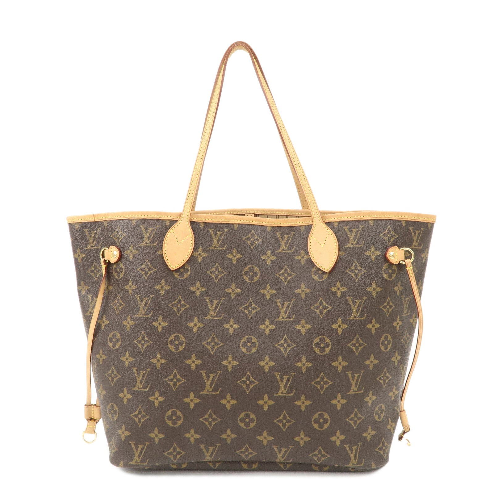 Louis Vuitton Monogram Neverfull MM Tote Bag Brown M40156 Used