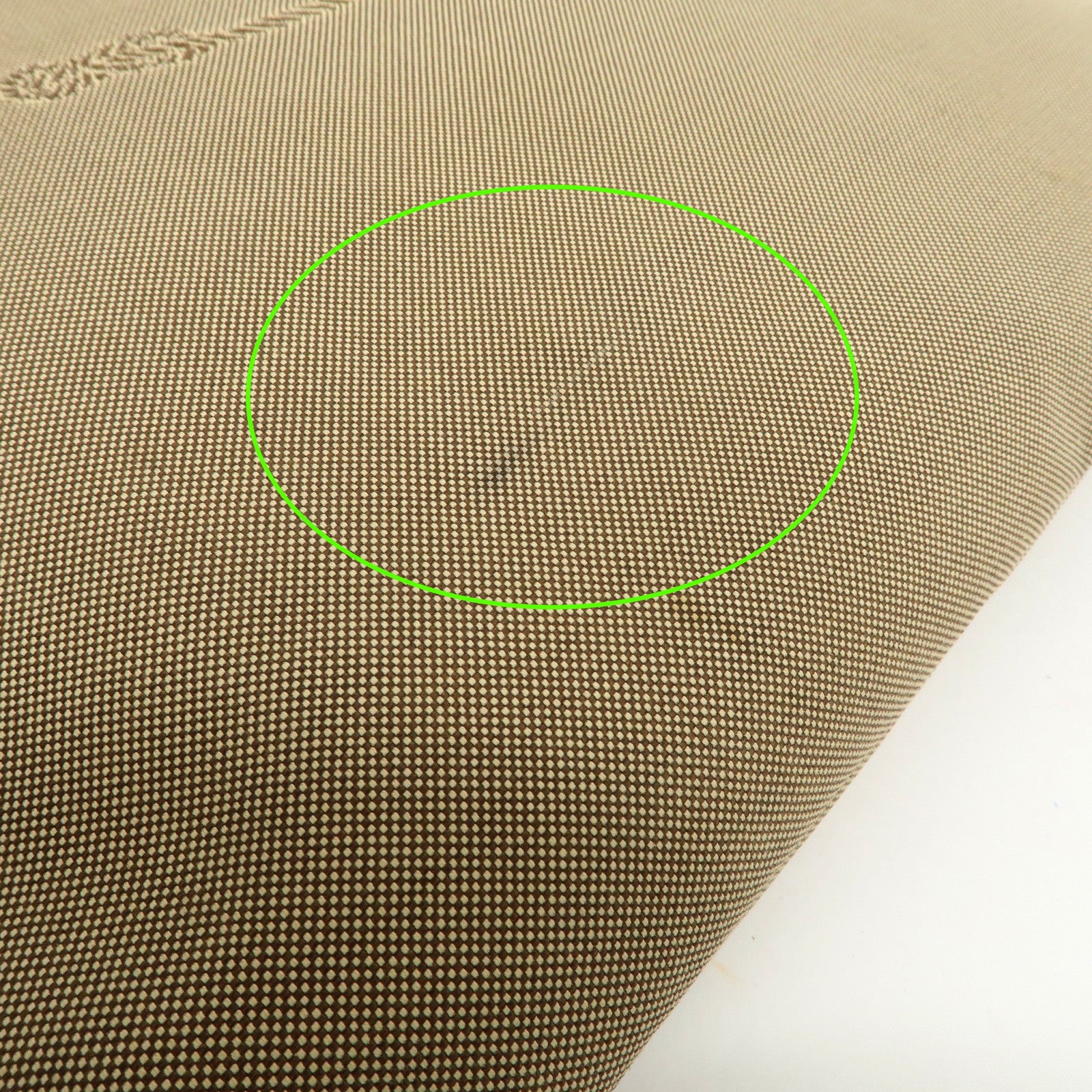 PRADA Jaguard Canvas Leather Tote Bag Shoulder Bag Brown BR3581