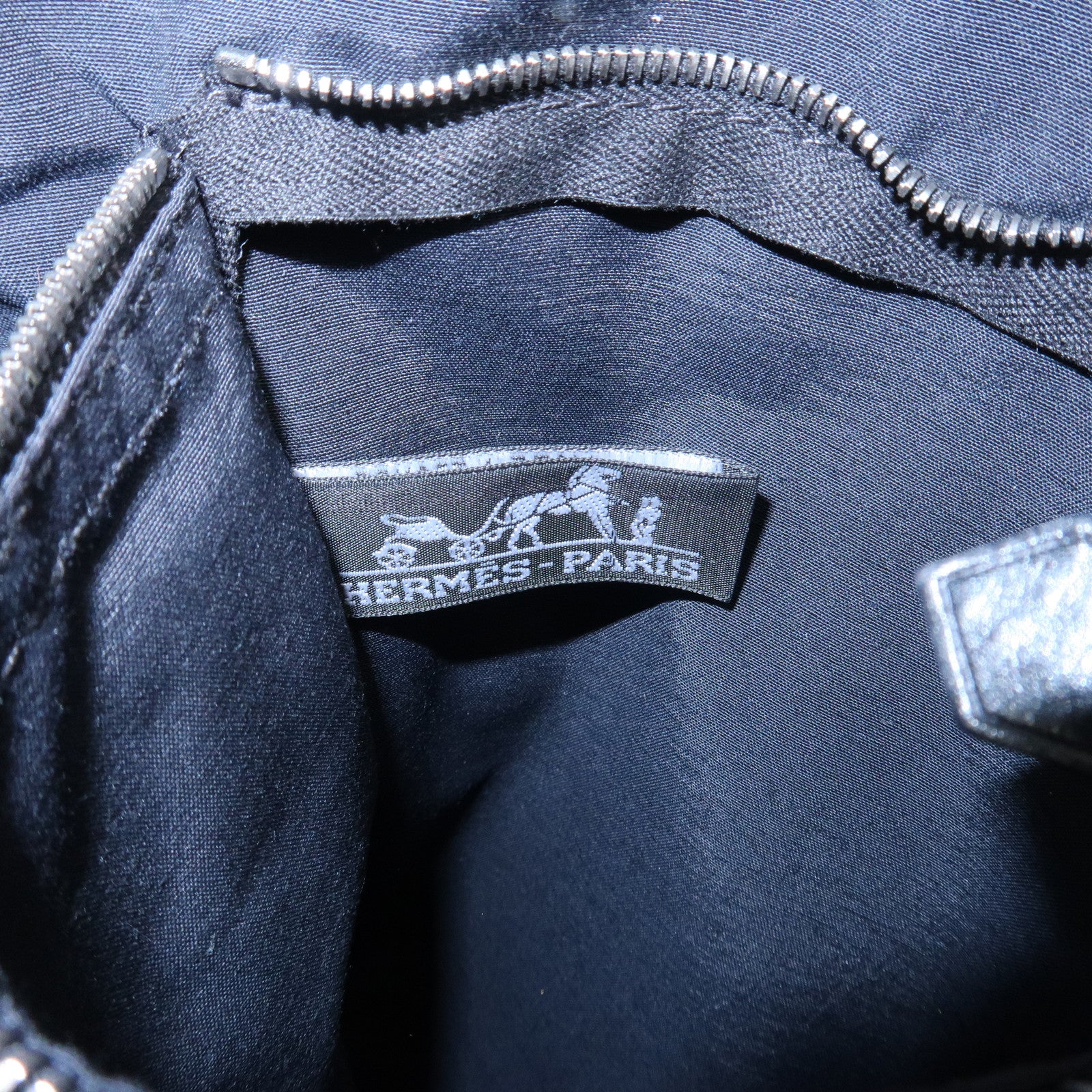 HERMES Toile Chevrons Leather Acapulco Bandouliere Shoulder Bag MM