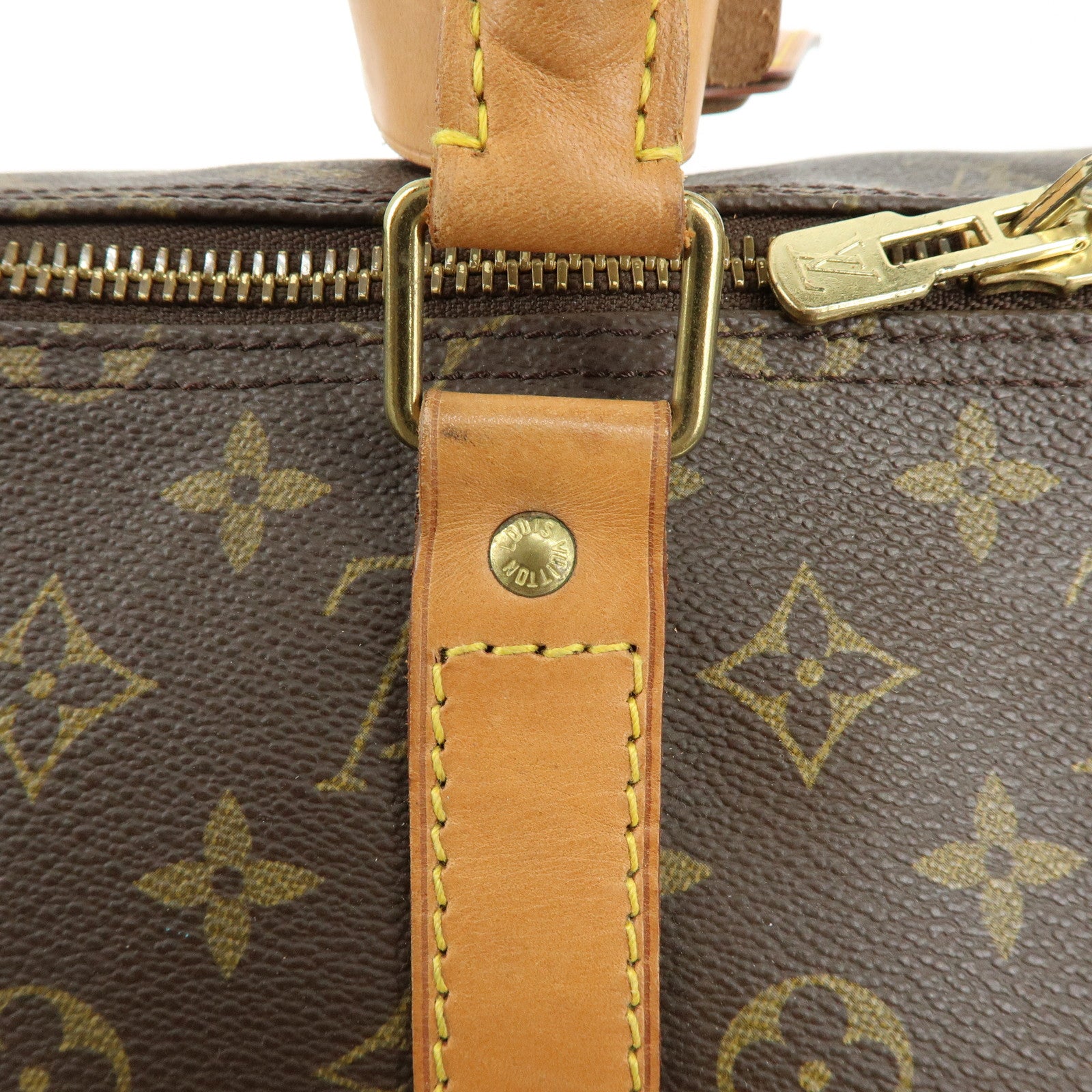 Louis Vuitton Monogram Keep All 55 Boston Bag Brown M41424