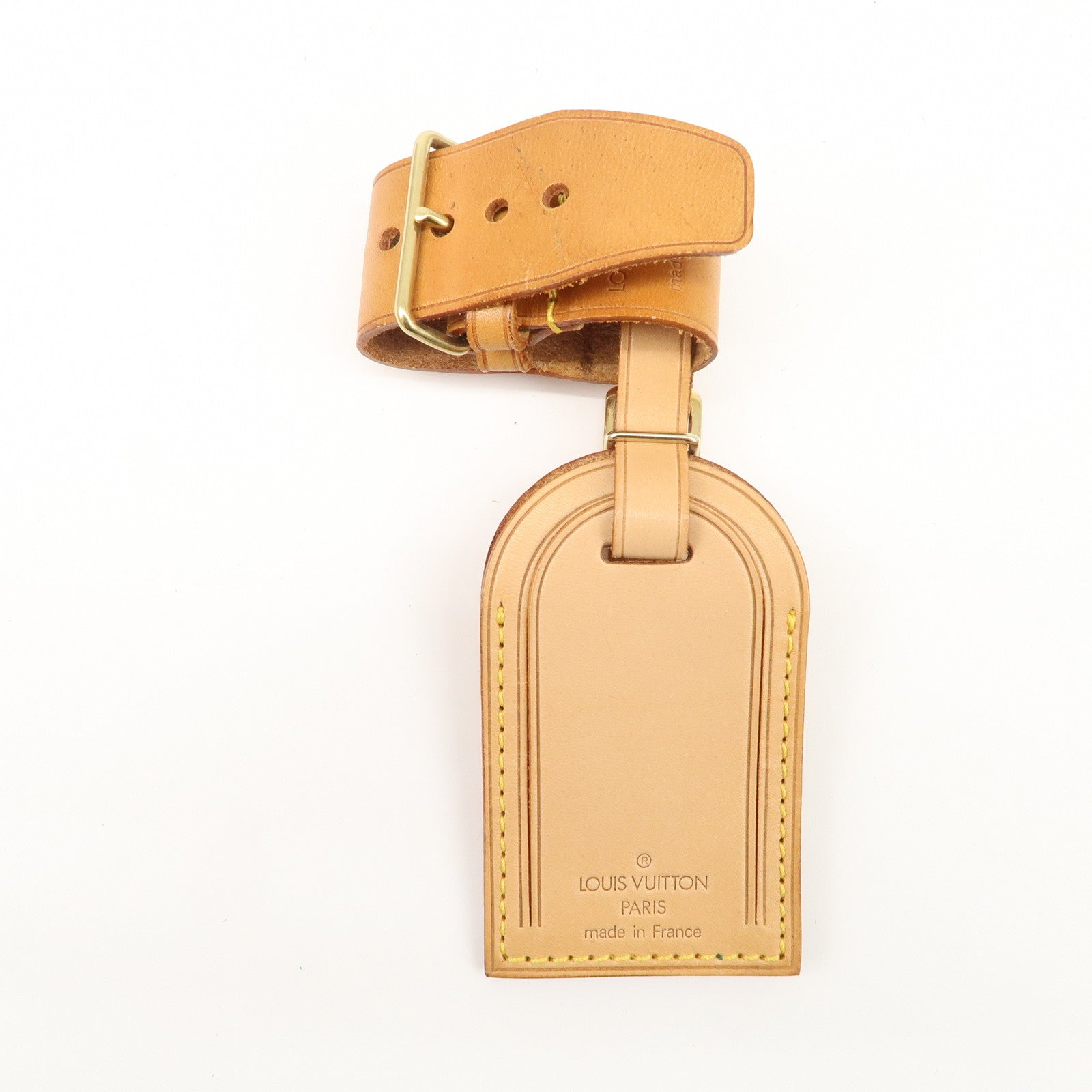 Louis Vuitton Set of 15 Nume Leather Name Tag & Poignet Natural Used