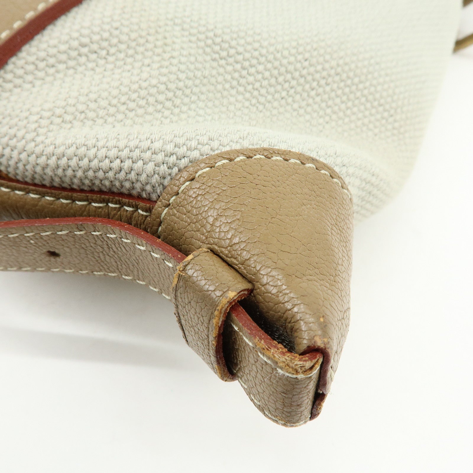 Louis Vuitton Antigua Poaplum GM Canvas Leather Tote Bag M48831