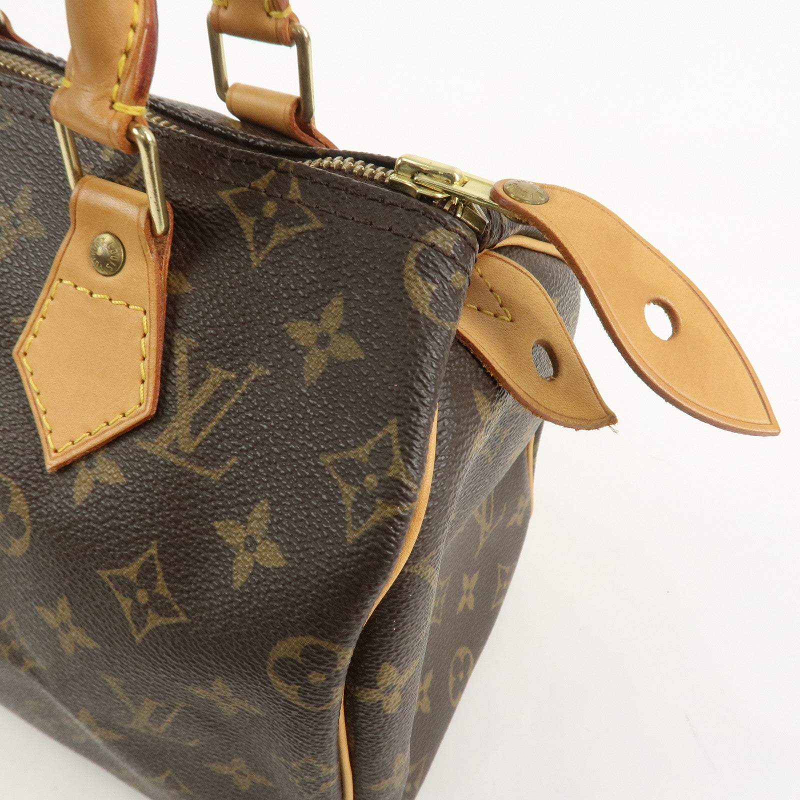 Louis Vuitton Monogram Speedy 25 Boston Bag Hand Bag Brown M41528