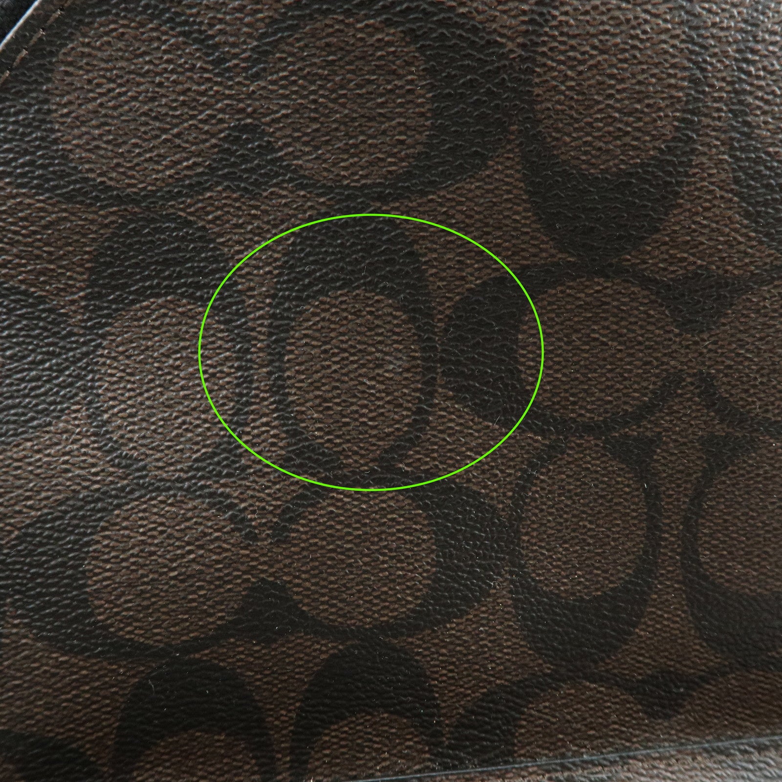 COACH Charlie PVC Canvas Leather Backpack Rucksack Dark Brown