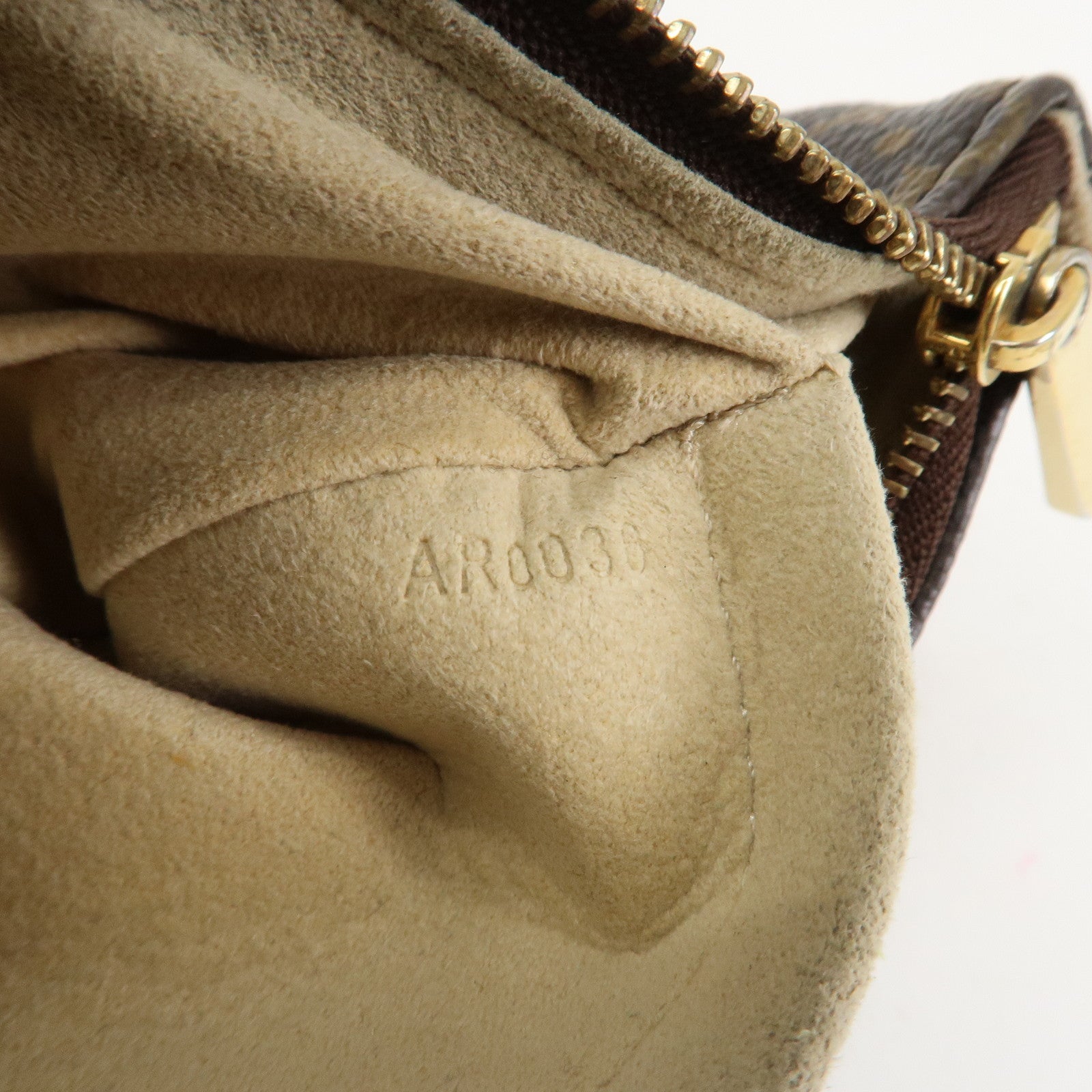 Louis Vuitton Monogram Pochette Tikal Pouch Purse Brown M60019