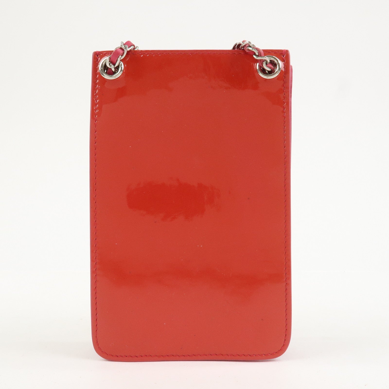 CHANEL COCO Mark Chain Shoulder Crossbody Bag Red Pink A92304
