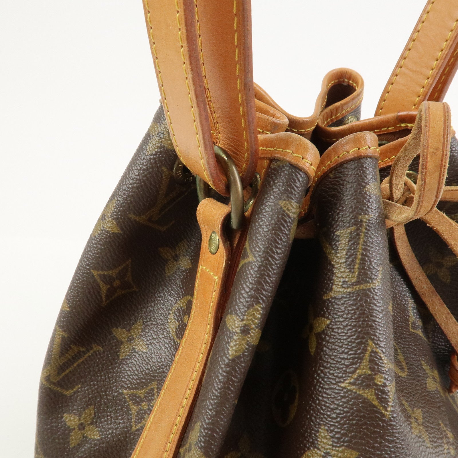 Louis Vuitton Monogram Petit Noe Shoulder Bag Brown M42226