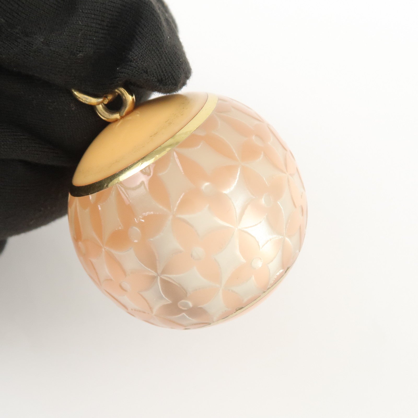 Louis Vuitton Bijou Sac Mini Lin Metal Bag Charm Key Charm M65643