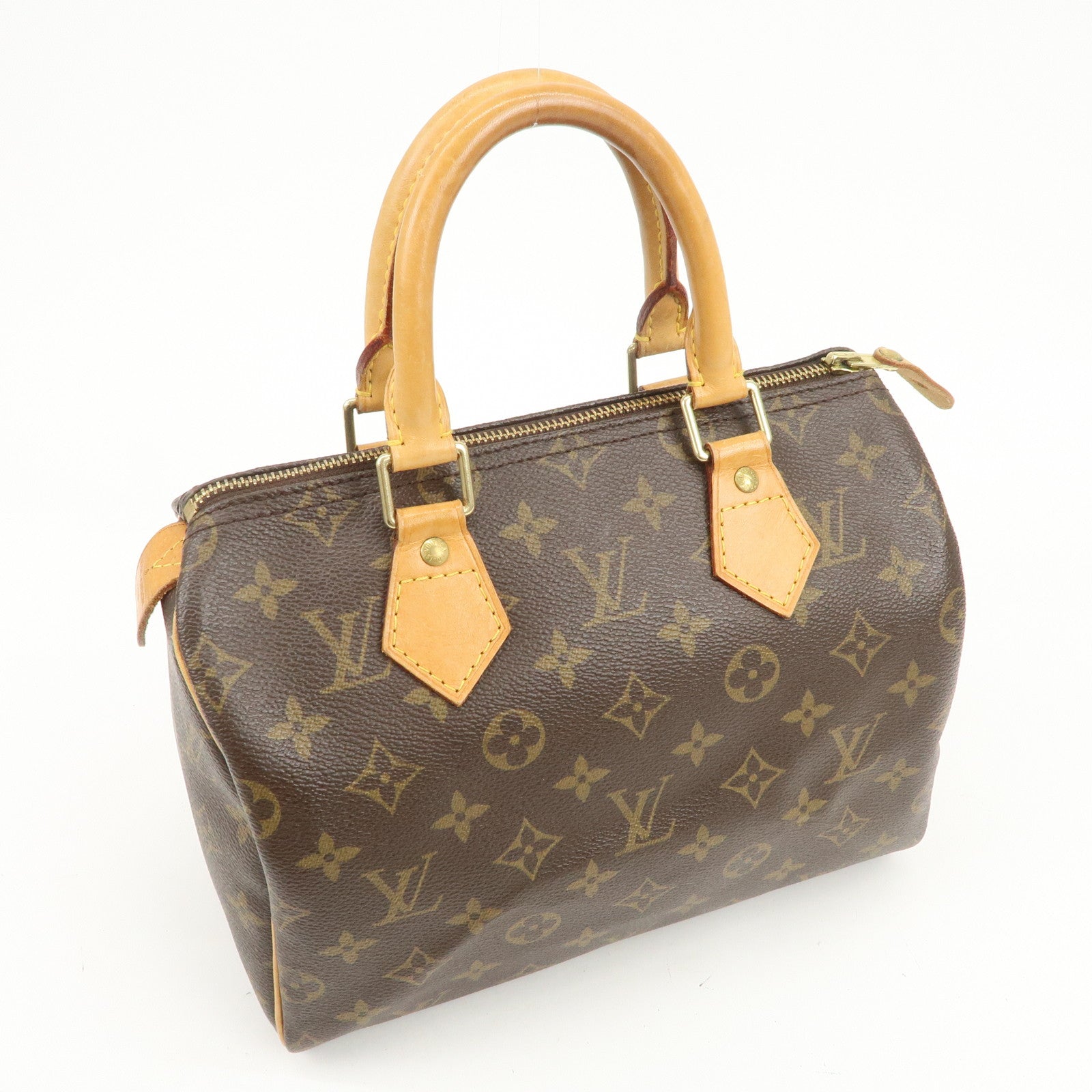 Louis Vuitton Monogram Speedy 25 Boston Bag Hand Bag Brown M41528