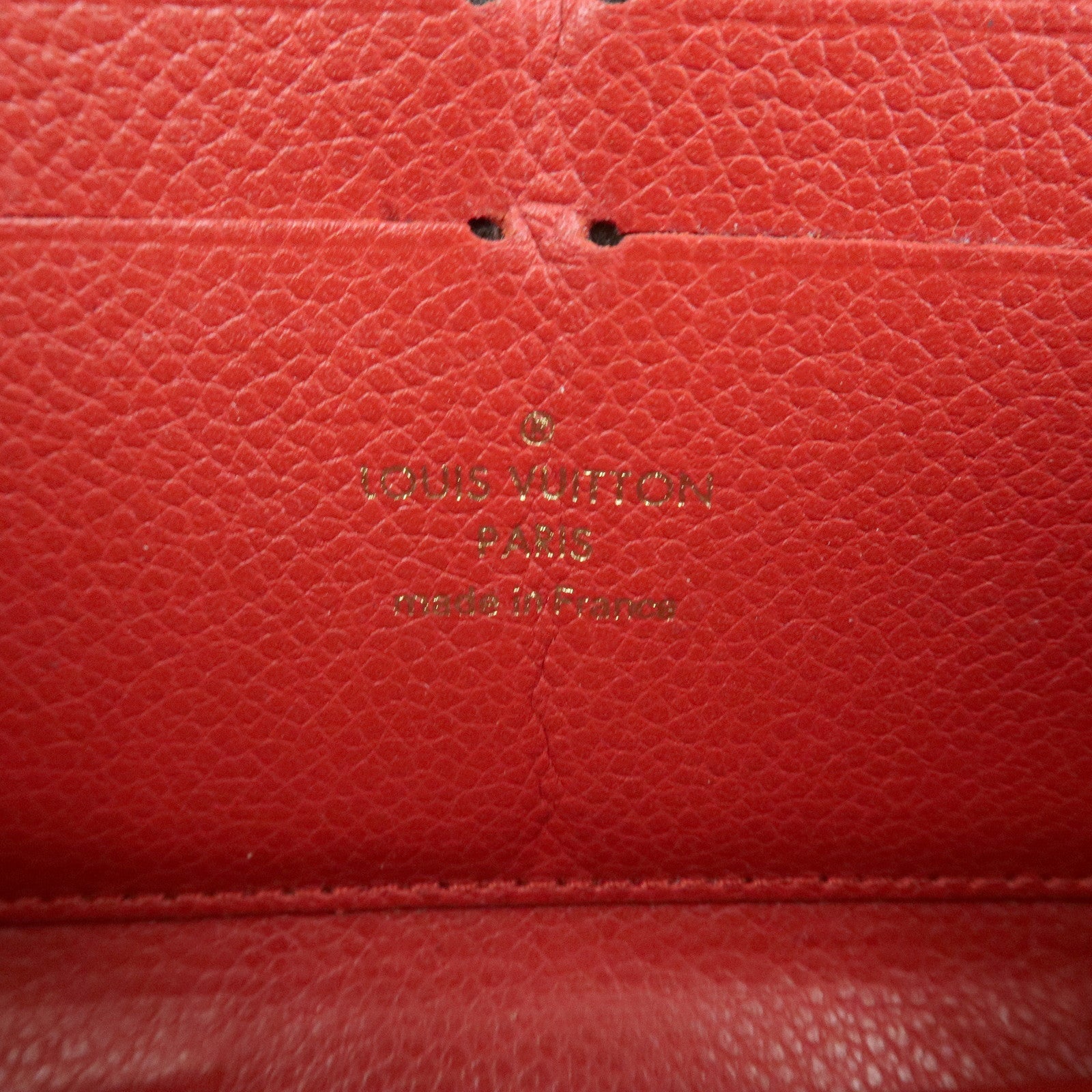 Louis Vuitton Monogram Empreinte Zippy Long Wallet Cerise M60737