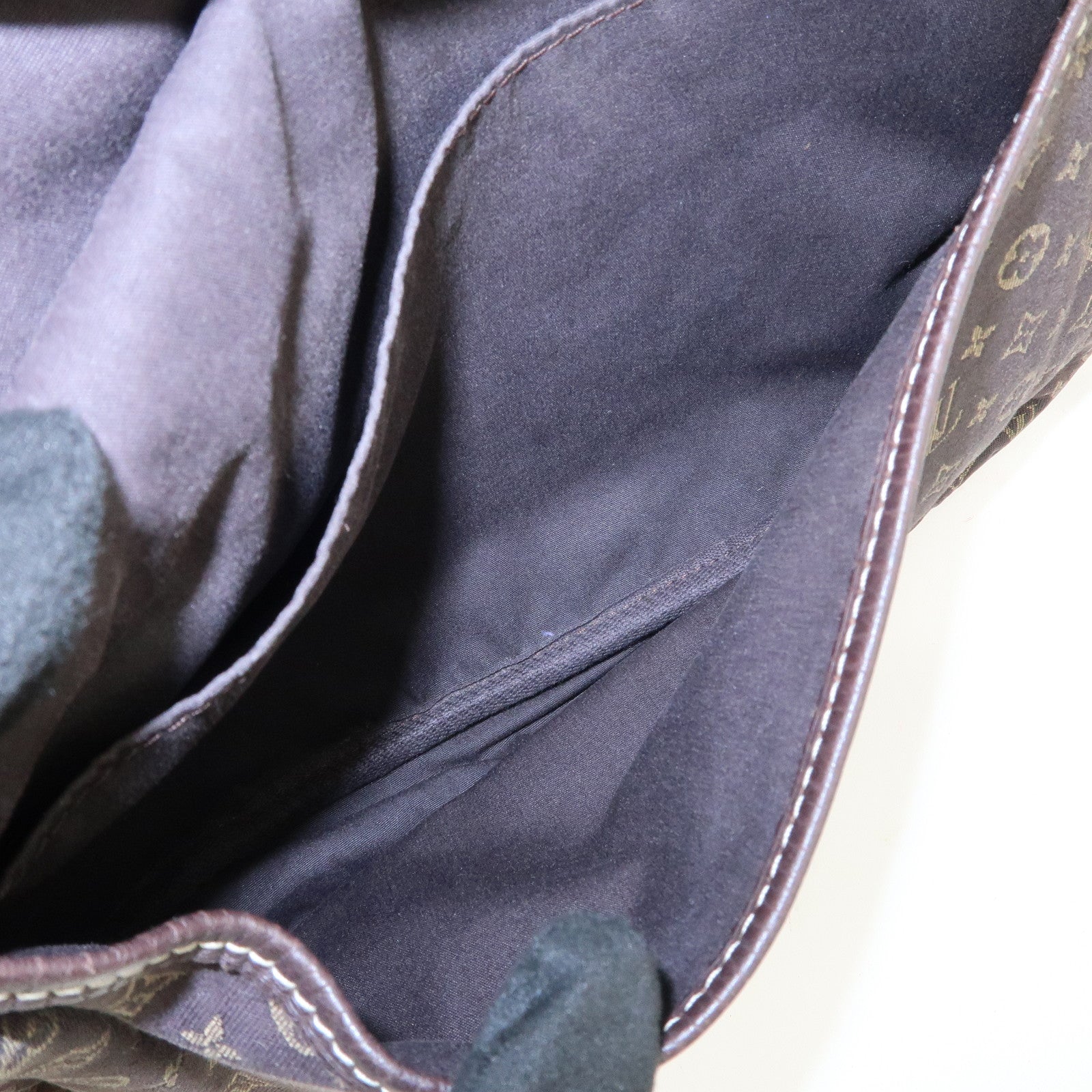 Louis Vuitton Monogram Mini Lin Saumur 30 Shoulder Bag Brown M95227