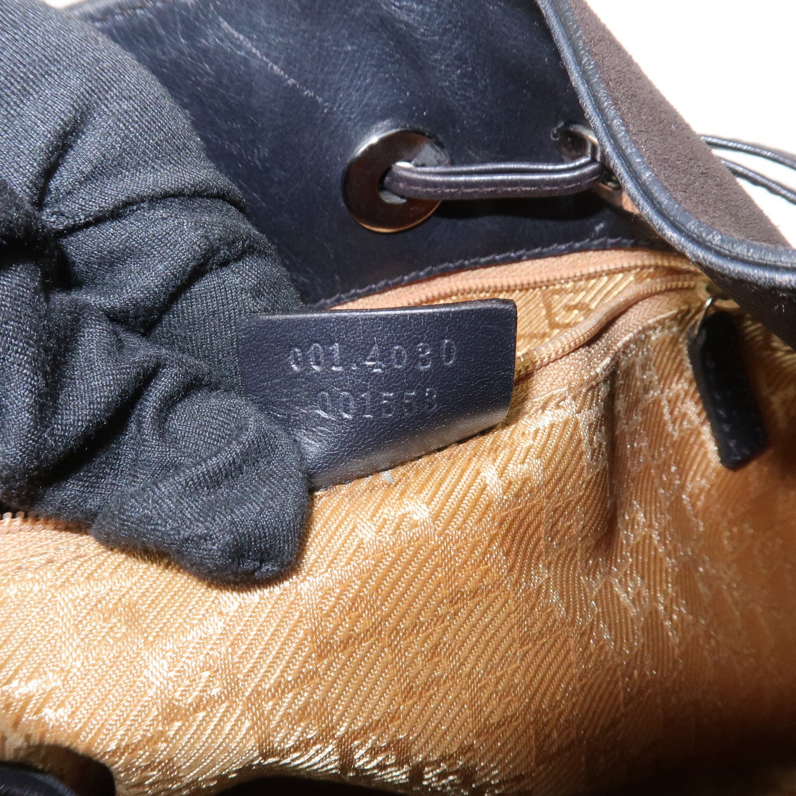 GUCCI Suede Leather Shoulder Bag Dark Brown 001・4030