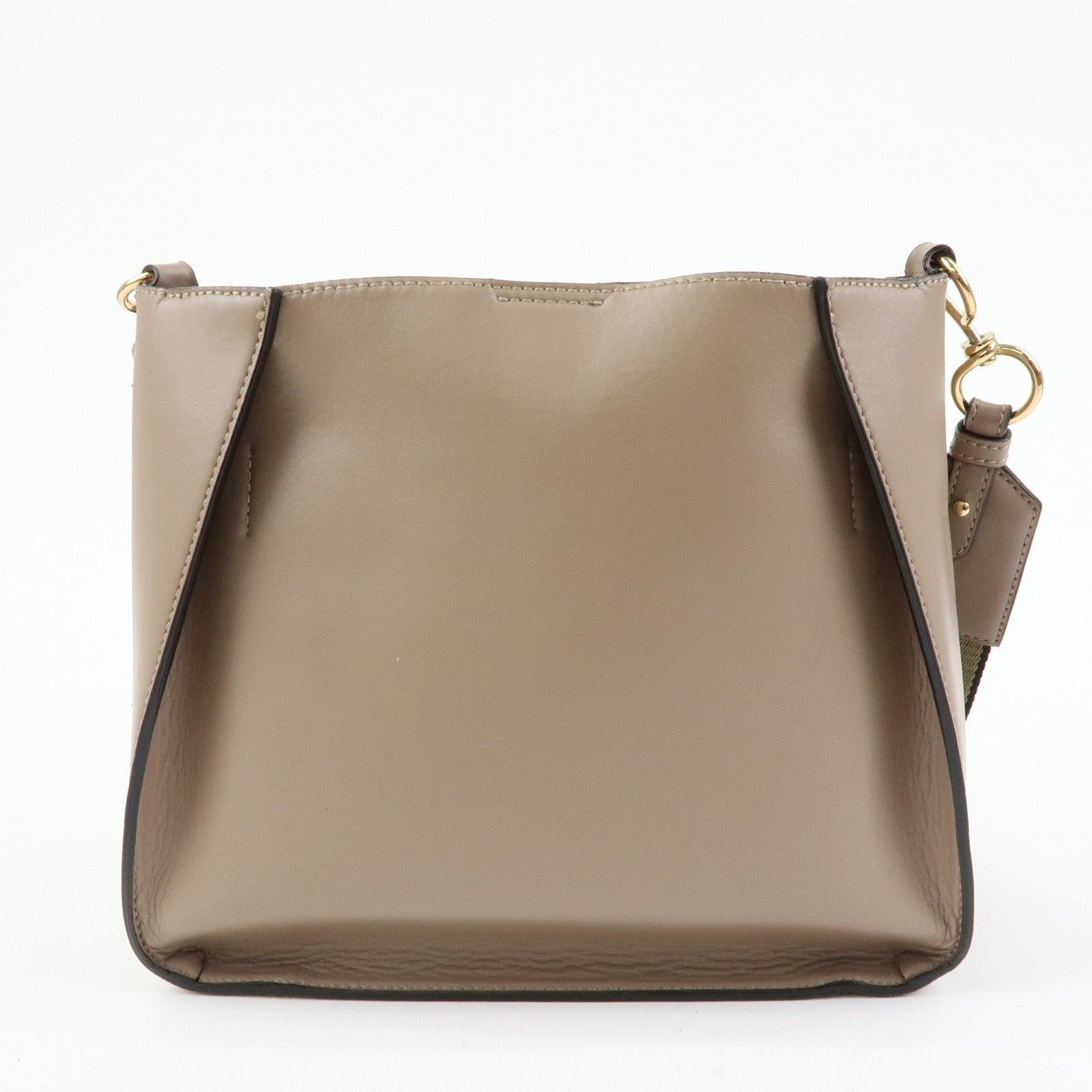 STELLA MCCARTNEY Faux Leather Shoulder Bag Crossbody Bag Beige