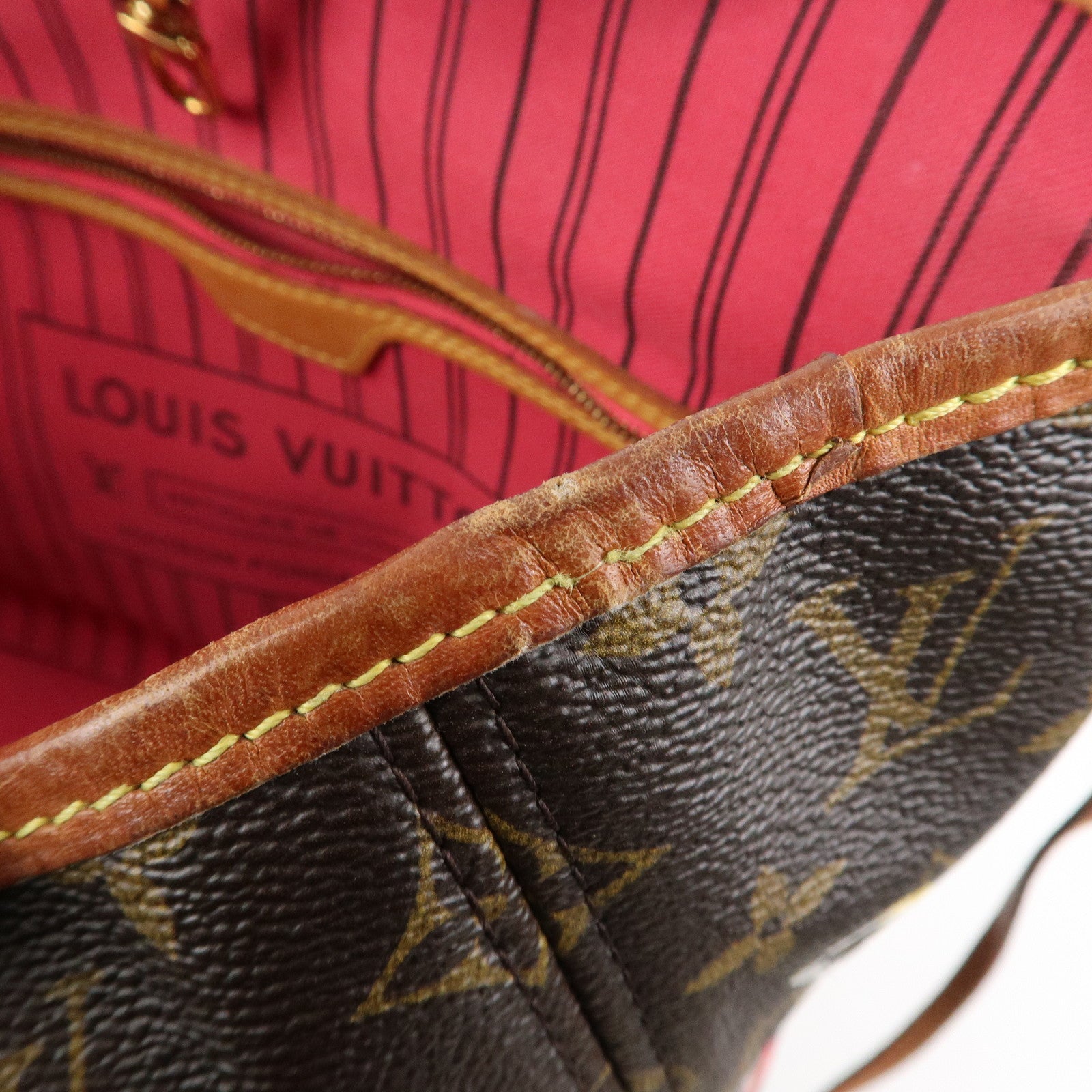 Louis Vuitton Monogram Love Lock Neverfull MM Tote Bag M44364 Used