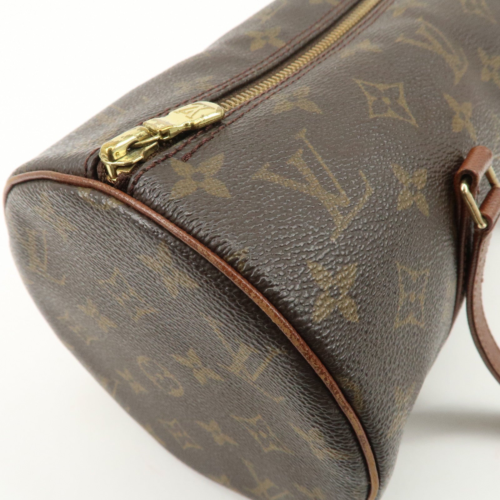 Louis Vuitton Monogram Papillon 30 Old Style Hand Bag Brown M51365