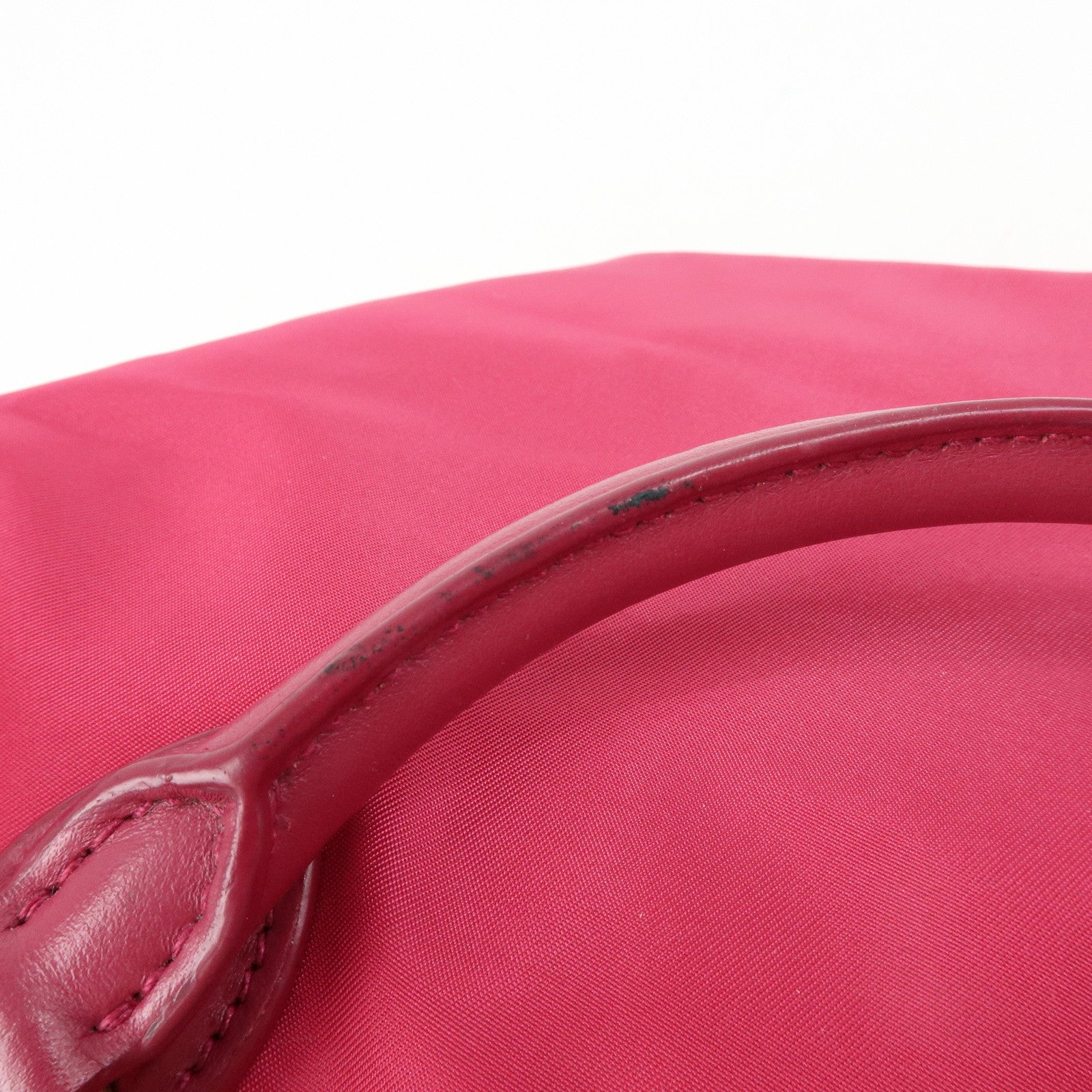 PRADA Nylon Leather 2Way Bag Hand Bag Shoulder Bag Pink 1BA172