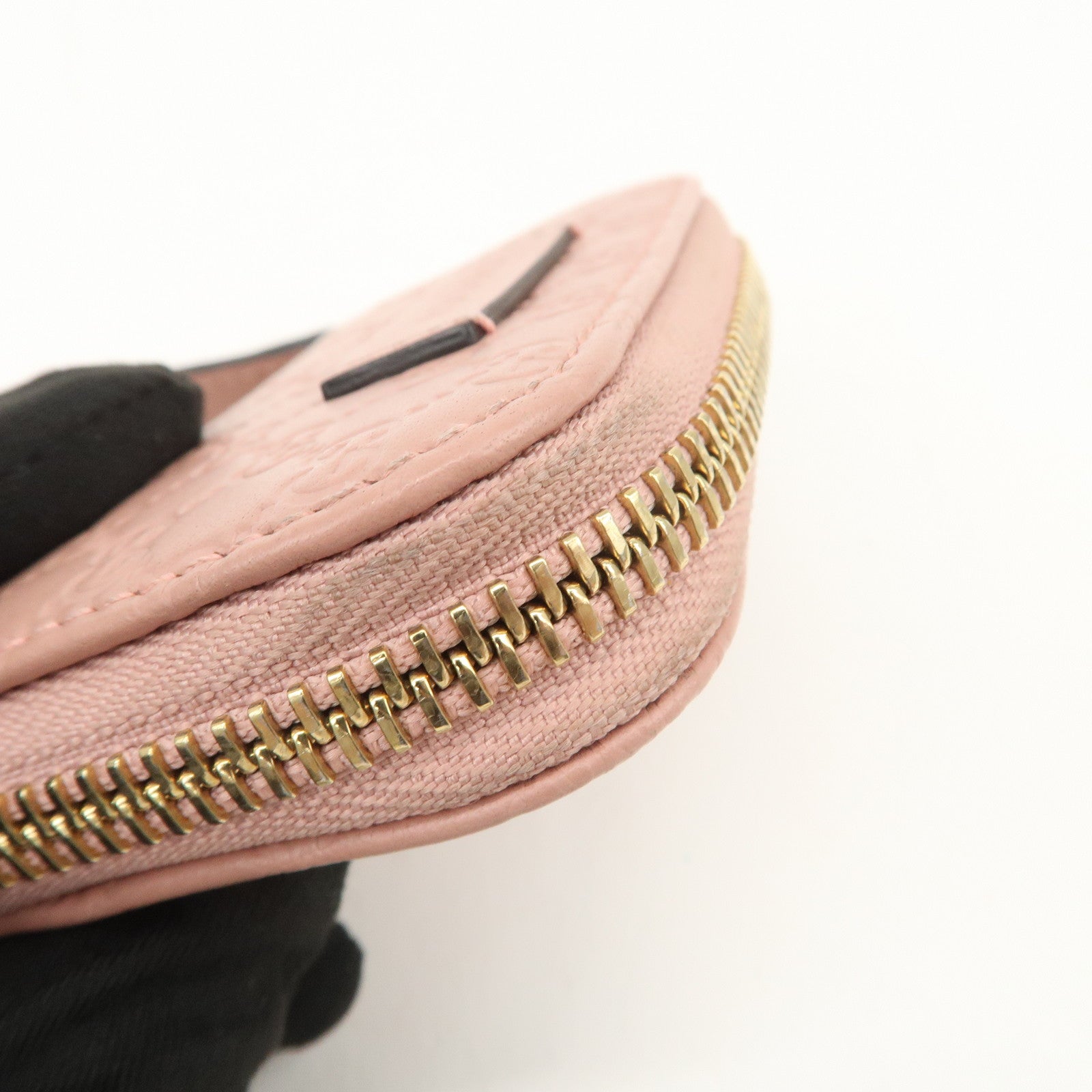 GUCCI Micro Guccissima Leather Coin Case Coin Purse Pink 449896