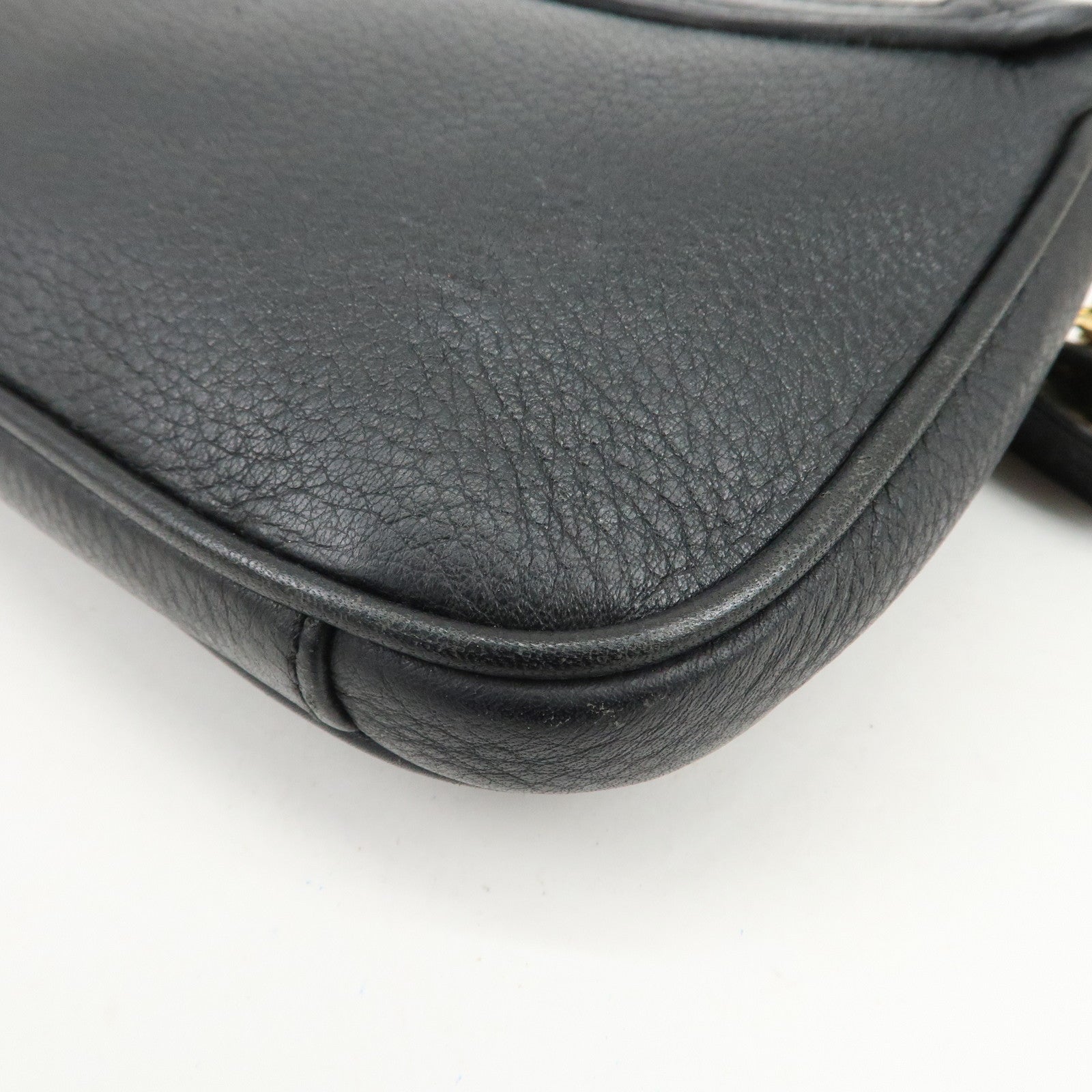 TORY BURCH Logo Leather Shoulder Bag Crossbody Bag Black