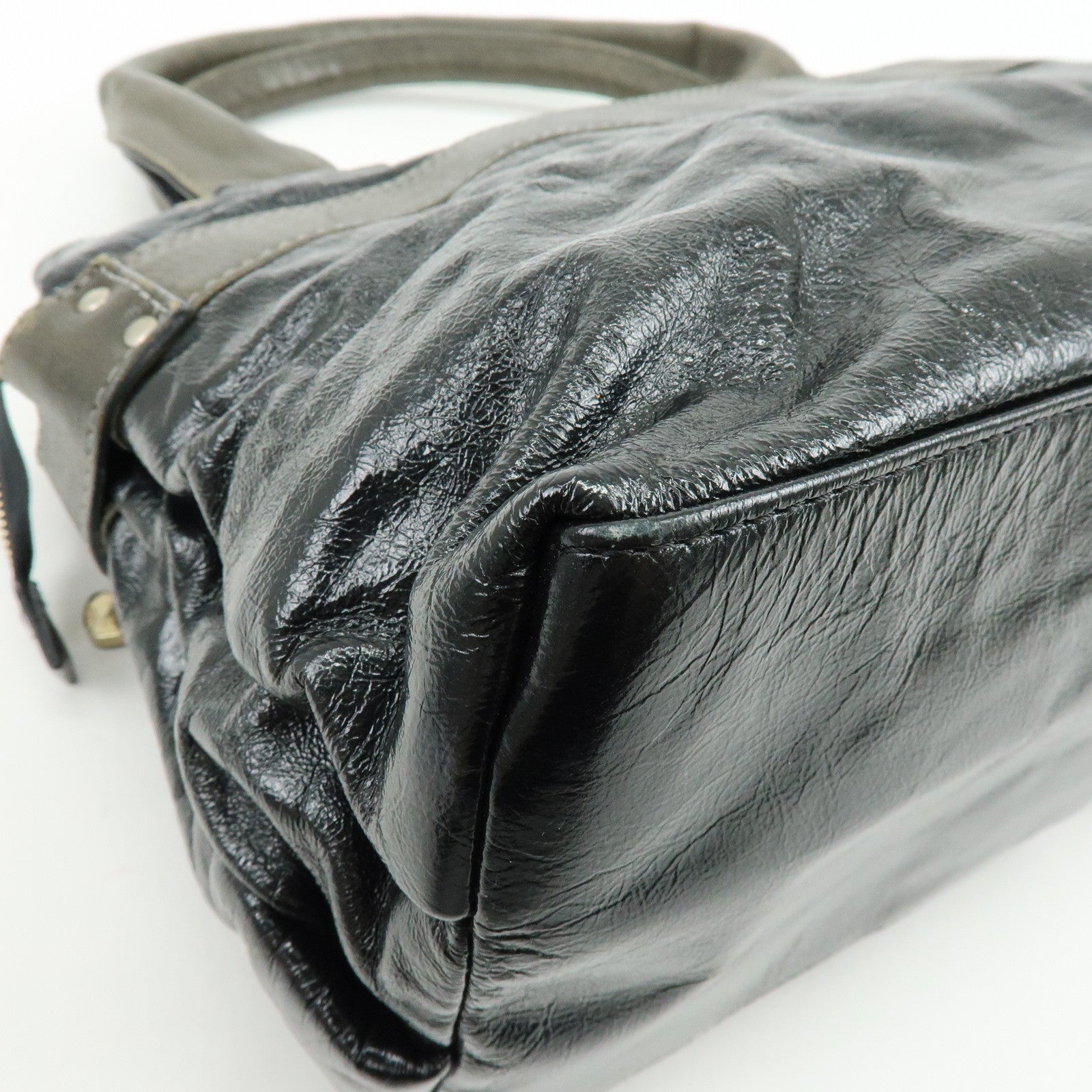 Chloe See By Chloe Day Tripper Patent Leather Tote Bag Black