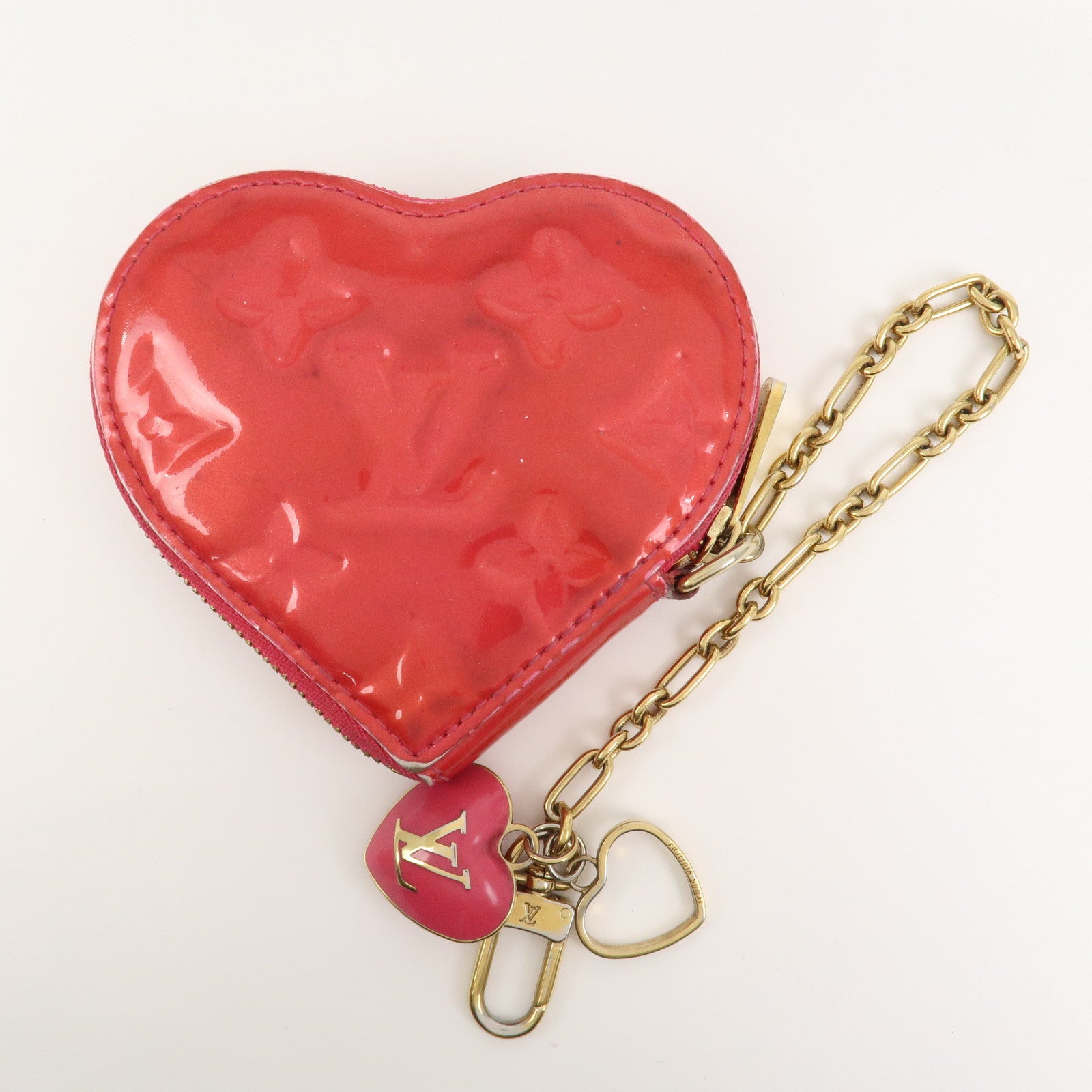 Louis Vuitton Monogram Vernis Porte Monnaie Coeur Coin Case M93657