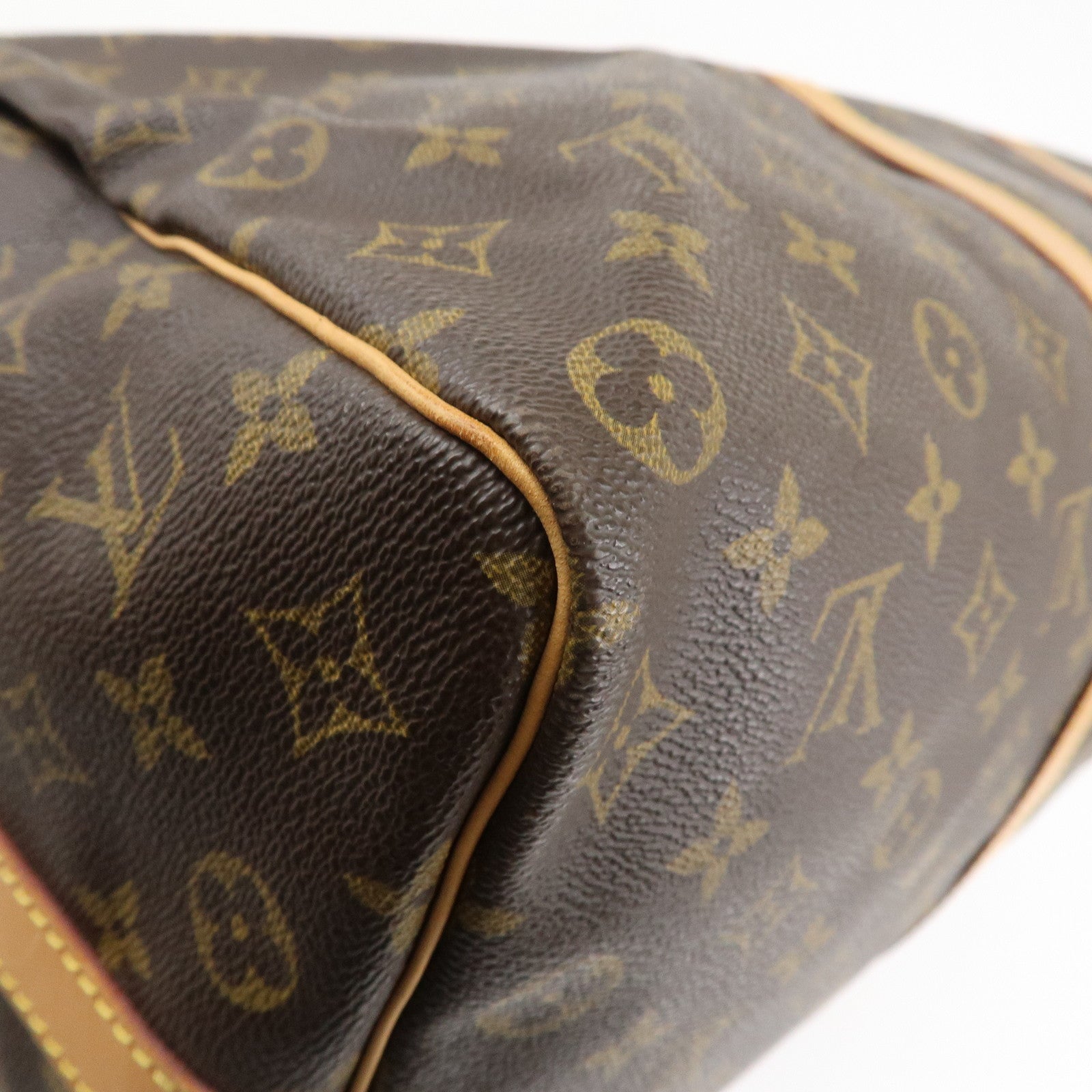 Louis Vuitton Monogram Keep All Bandouliere 50 Boston Bag Brown M41416 Used
