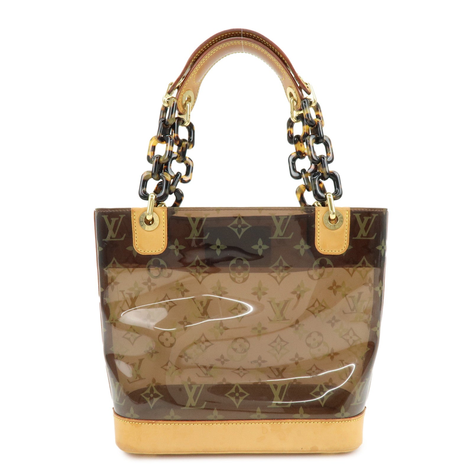 Louis Vuitton Monogram Cabas Ambre PM Tote Bag Clear Brown M92502