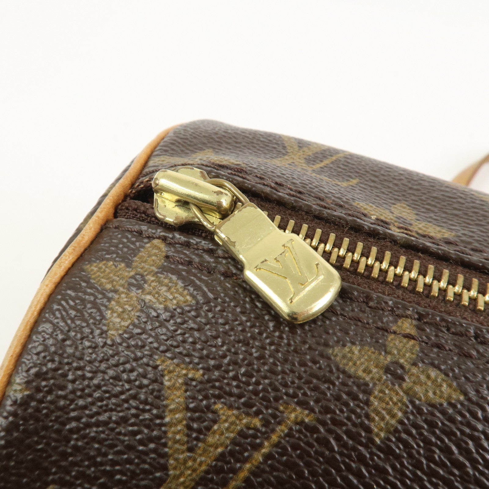 Louis Vuitton Monogram Papillon 30 Hand Bag Brown M51385