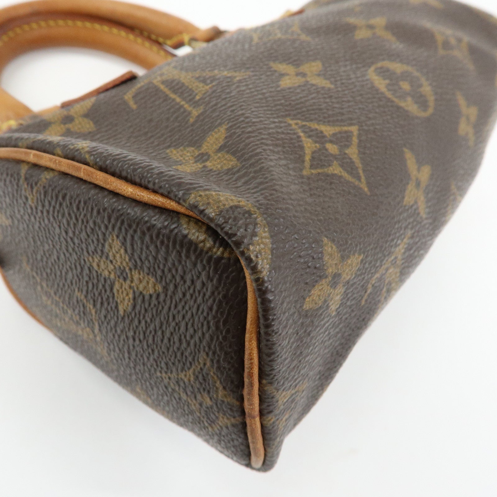 Louis Vuitton Monogram Canvas Mini Speedy Hand Bag & Strap M41534