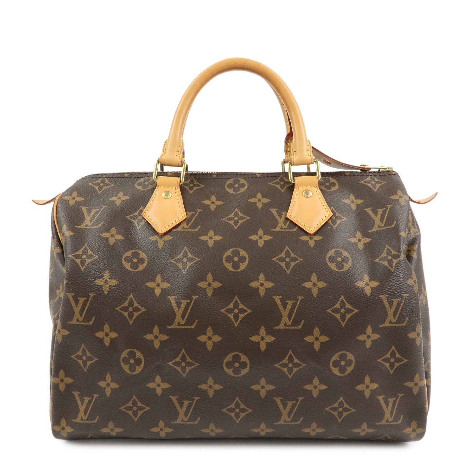 Louis Vuitton Monogram Speedy 30 Boston Bag Hand Bag Brown M41108