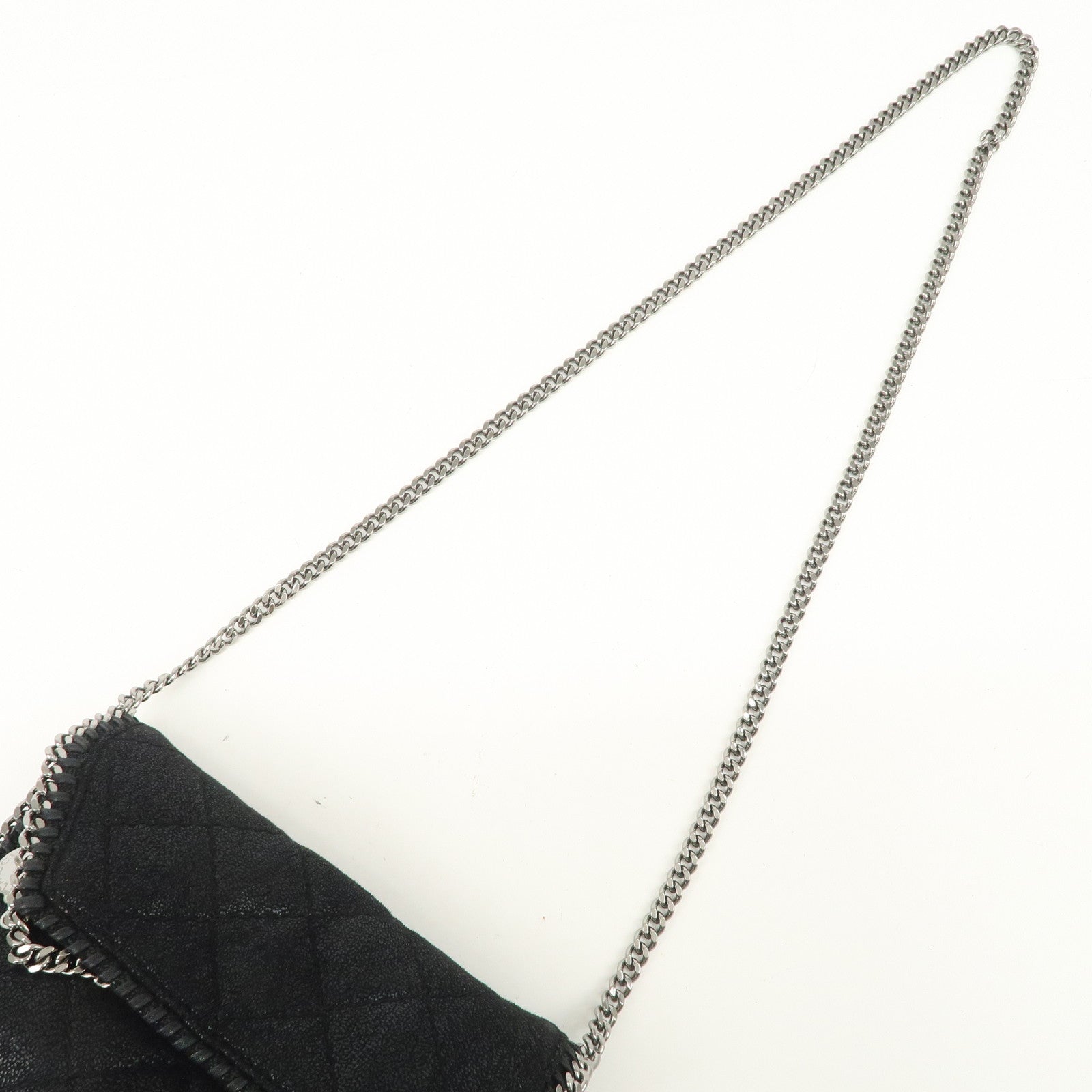STELLA MCCARTNEY Falabella Quilting 2Way Hand Shoulder Bag Black